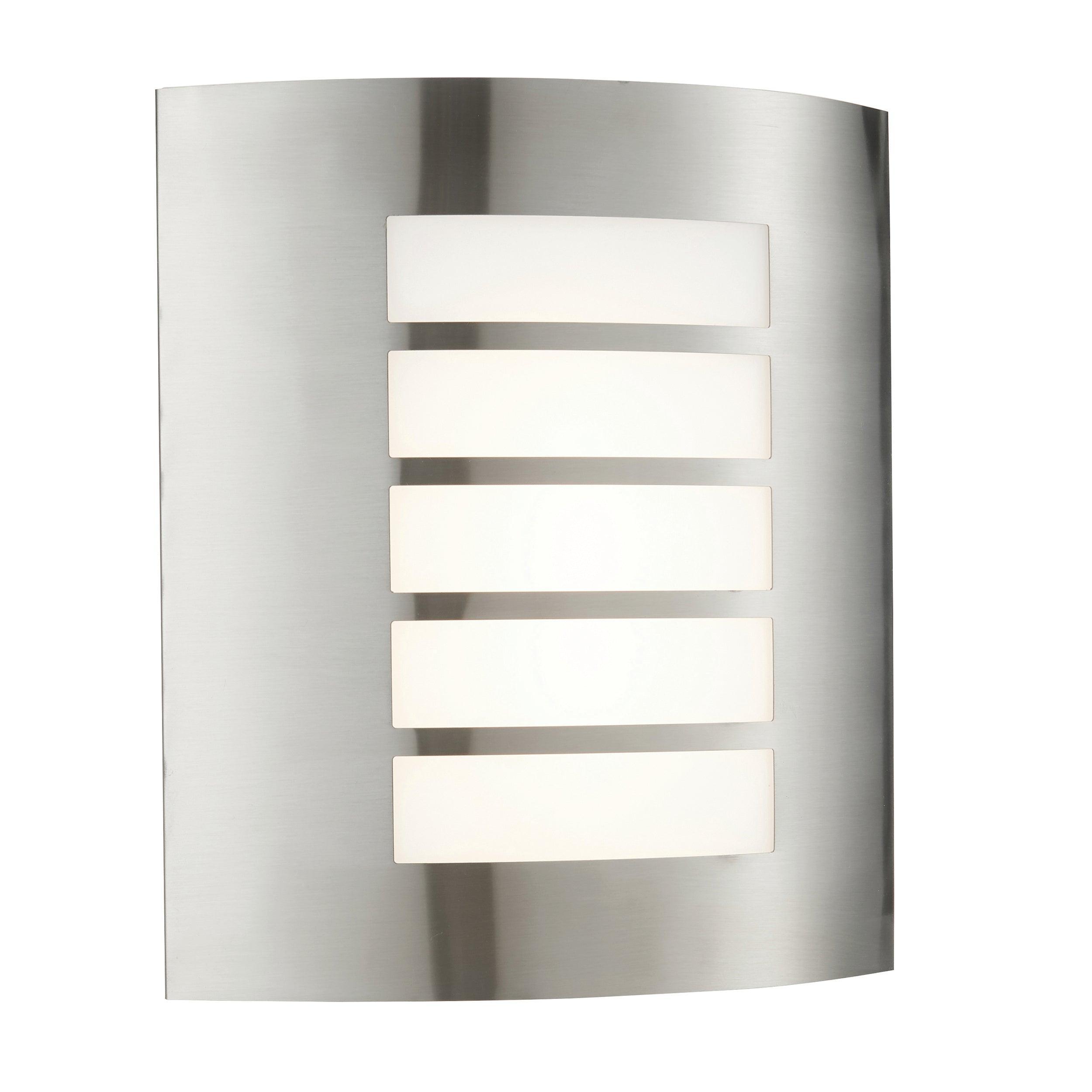 bianco led outdoor wall light ip44 7wby saxby lighting