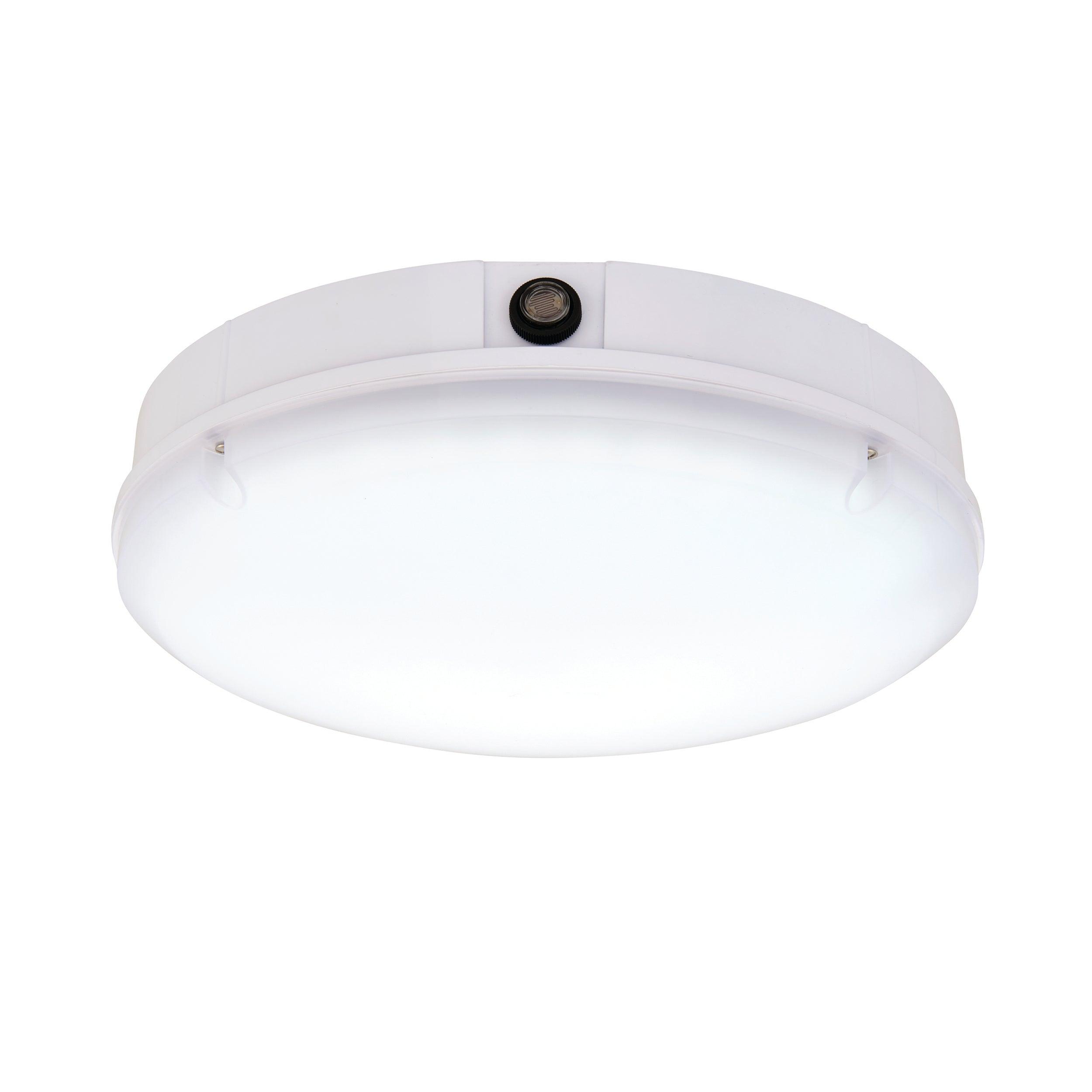 forca cct led bulkhead with daylight sensor ip65 18wby saxby lighting