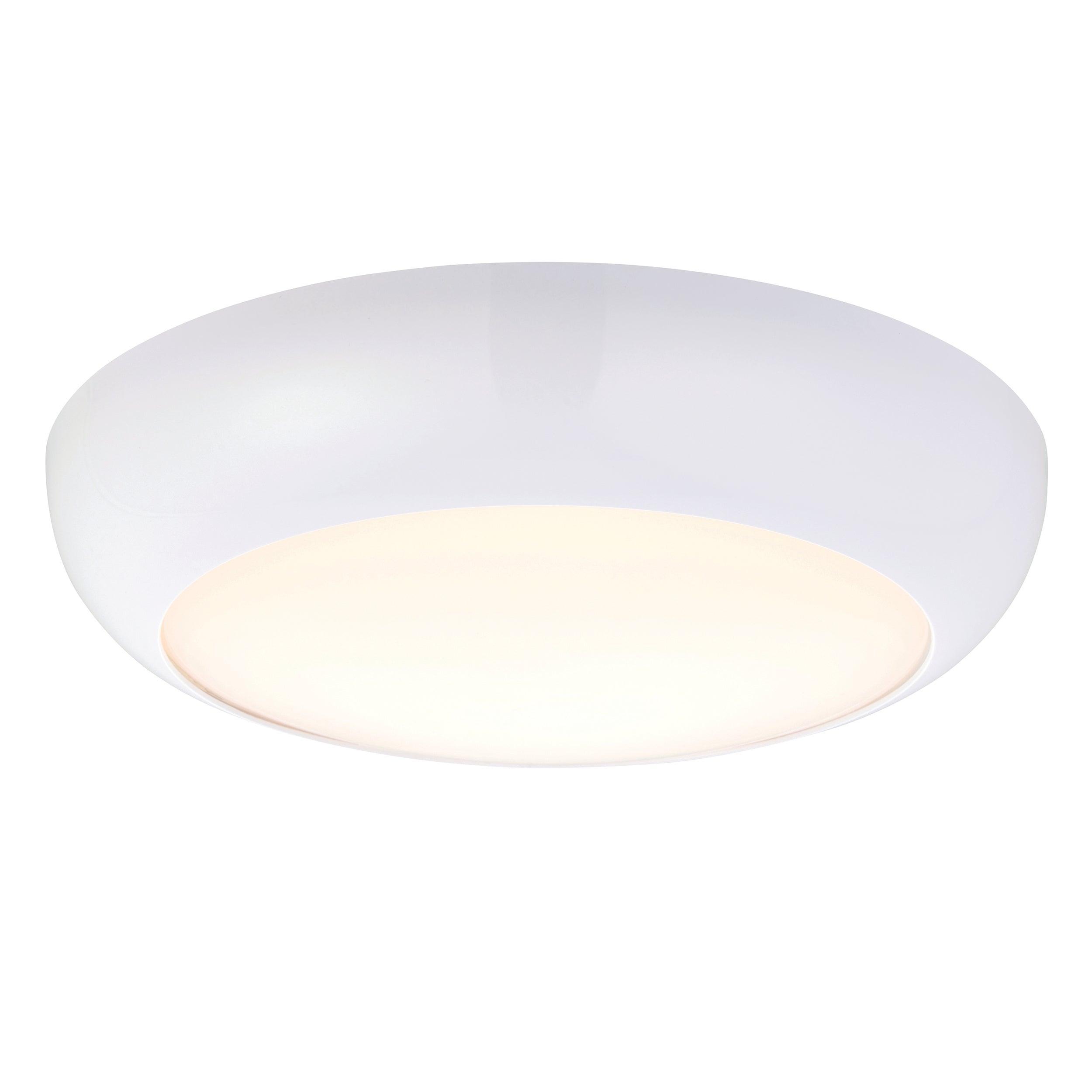 forca colour changing led bulkhead with emergency backup ip65 18w by saxby lighting, close up image 60