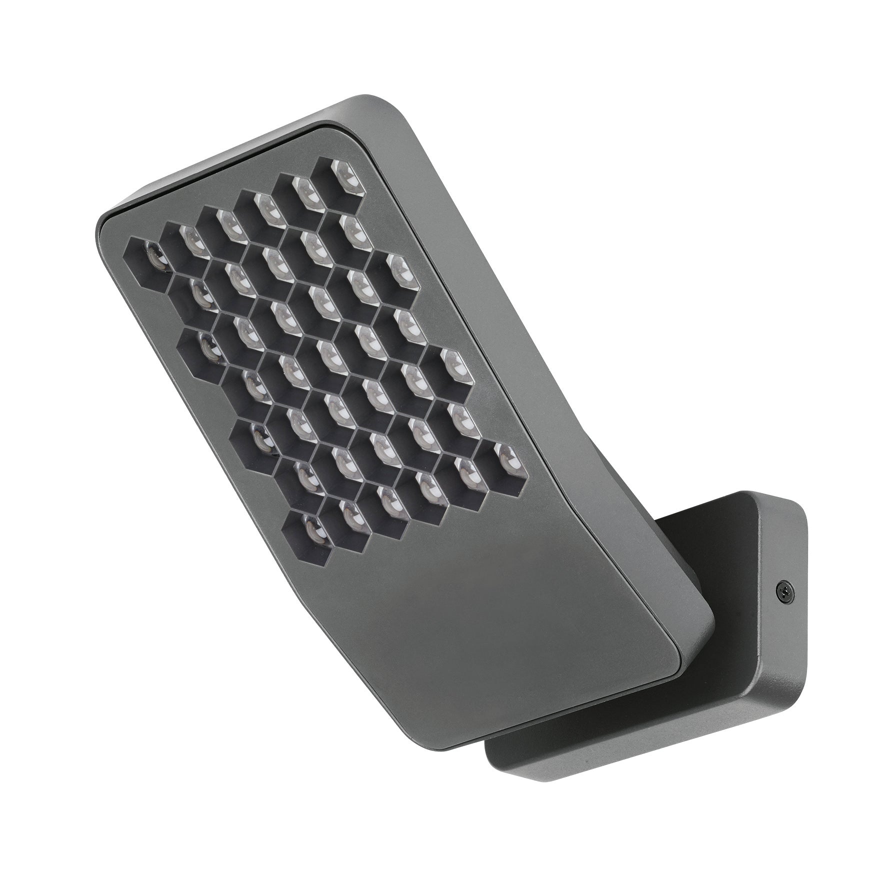 Lutec Atlantis Dark Grey LED Flood Light 13.7W Wall Light - Cool White