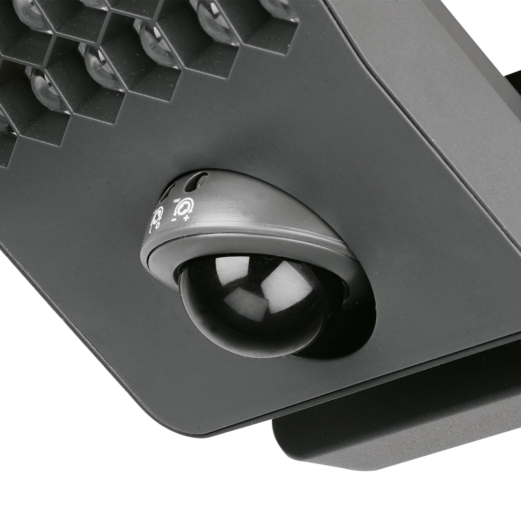 Lutec Atlantis Dark Grey LED Flood Light 14W Cool White - PIR