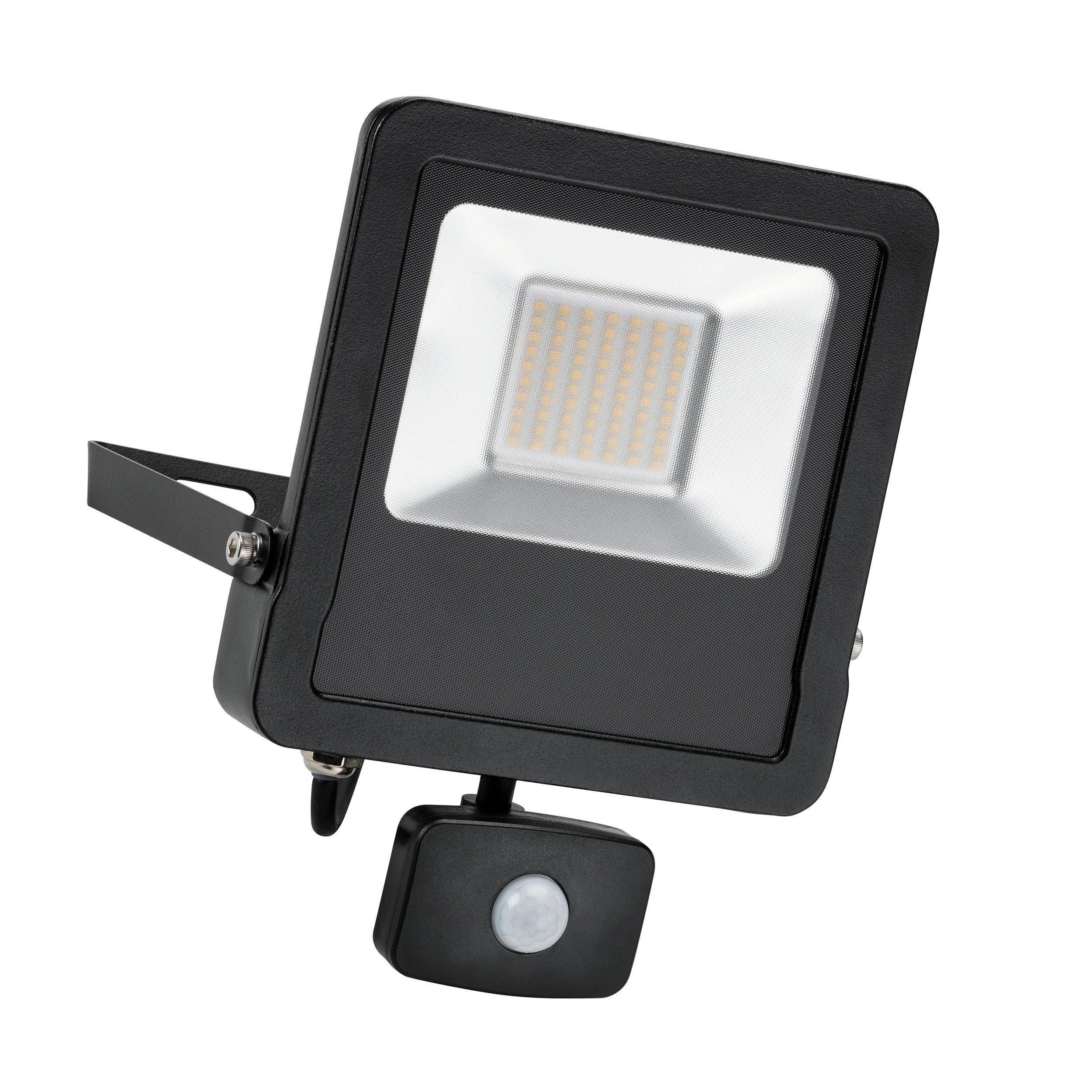 surge pir ip44 led flood light 50w cool whiteby Saxby Lighting, close up image