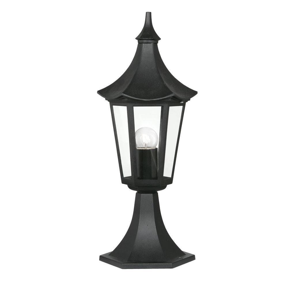 Oaks Witton Black Outdoor Pedestal Light-warehouse-clearance-020426