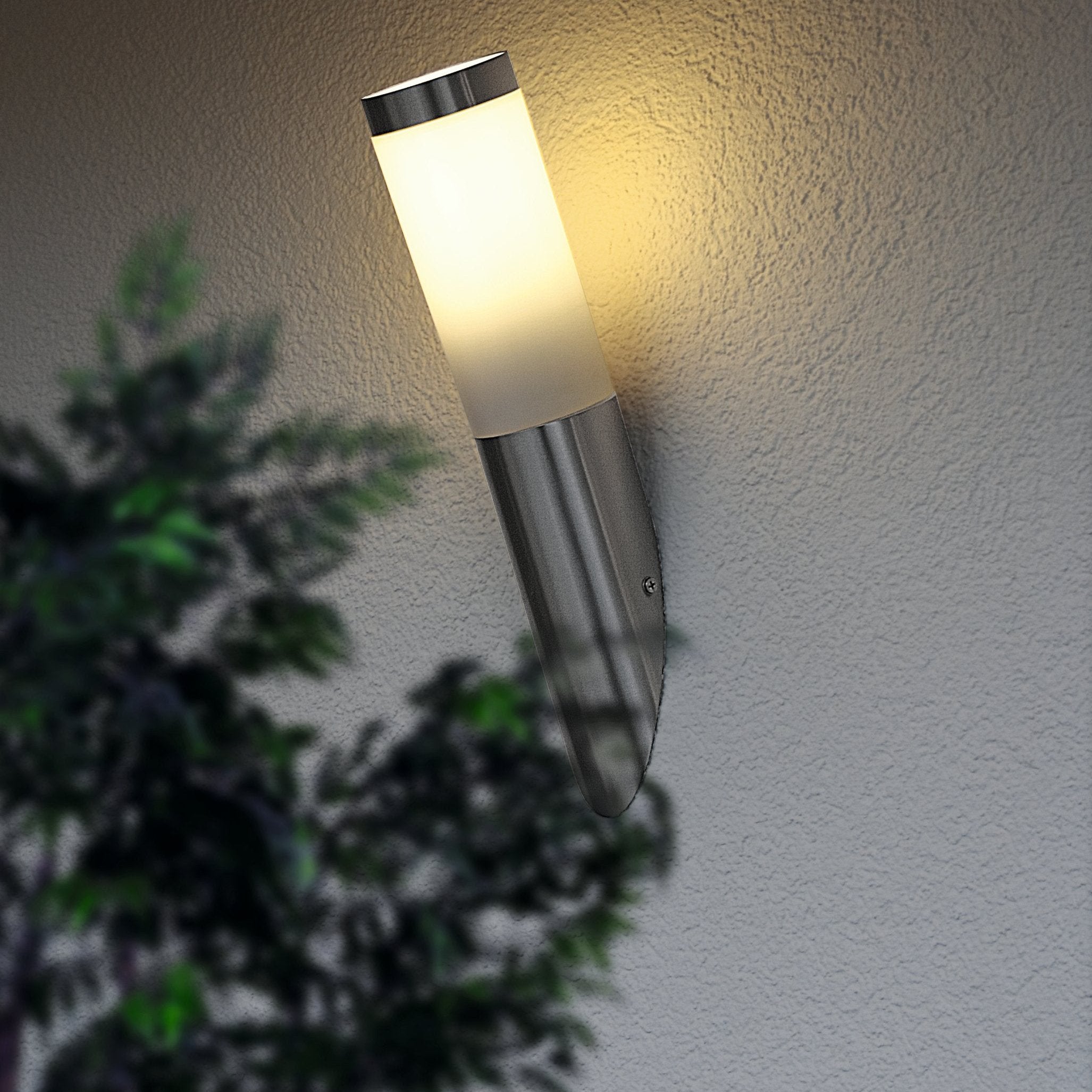 eglo helsinki ip55 stainless steel outdoor wall light