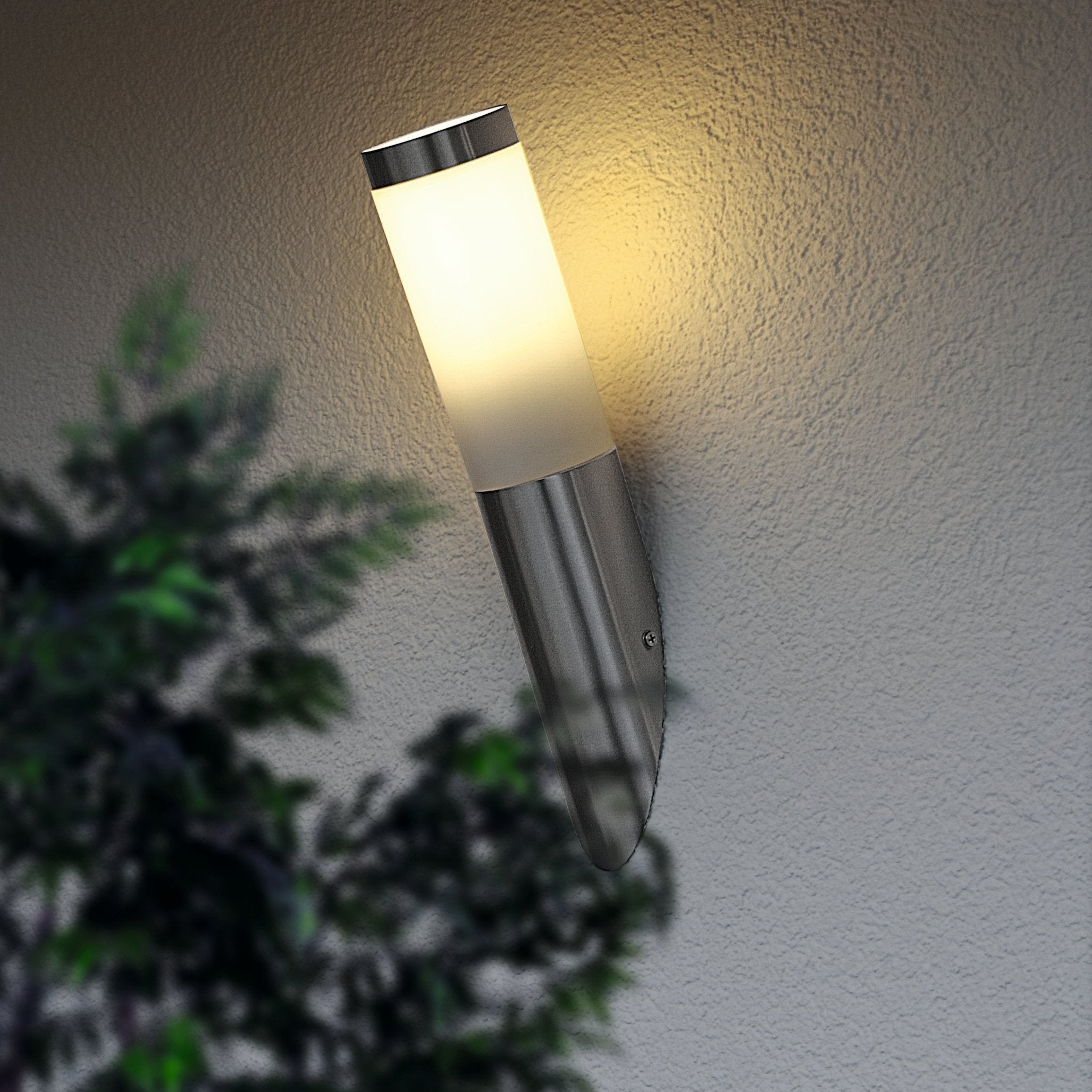 eglo helsinki ip55 stainless steel outdoor wall light living room image