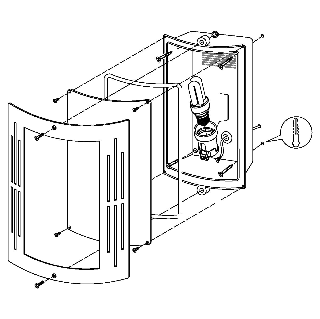 eglo city ip44 curved stainless steel outdoor wall light hallway lighting