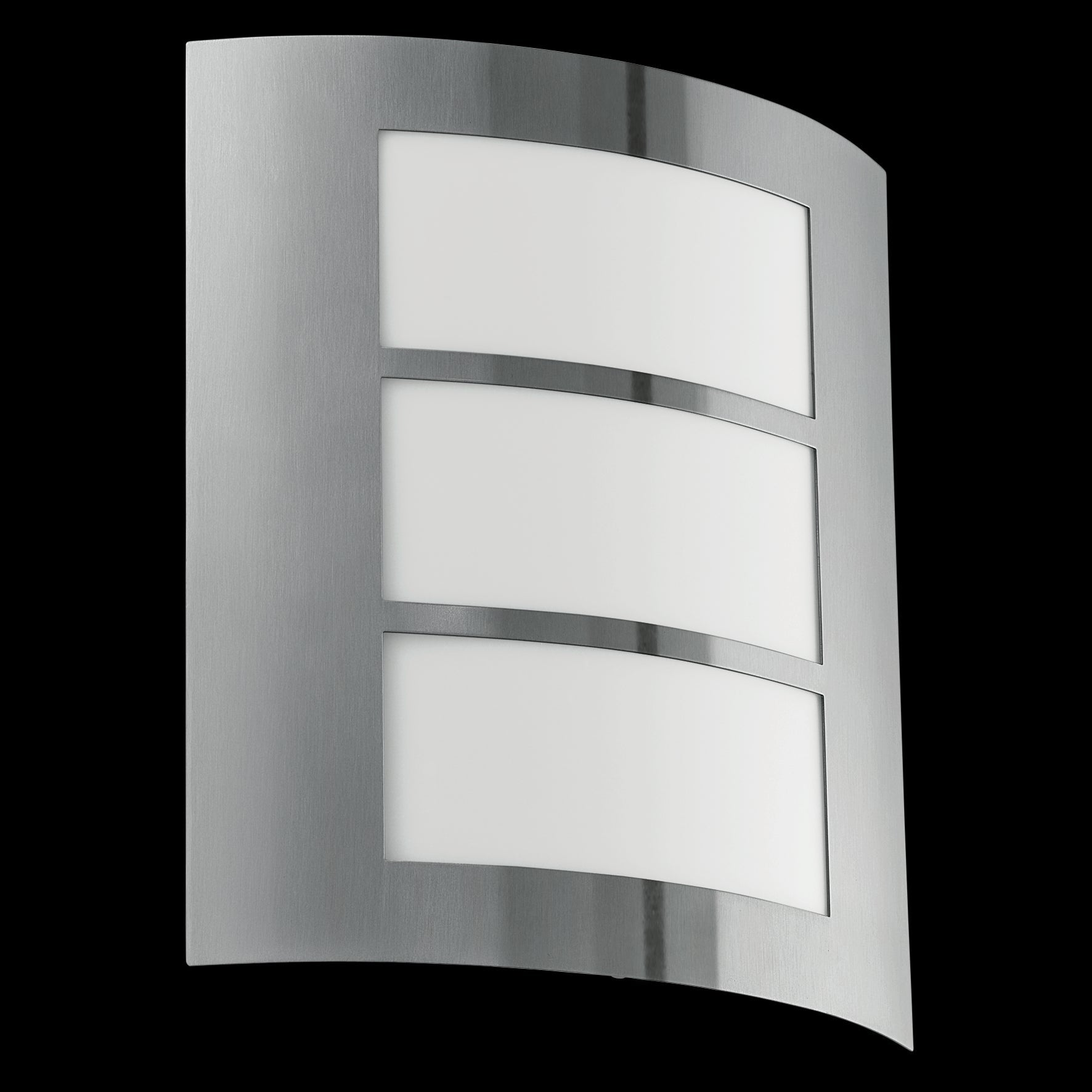 eglo city ip44 curved silveroutdoor wall light living room image
