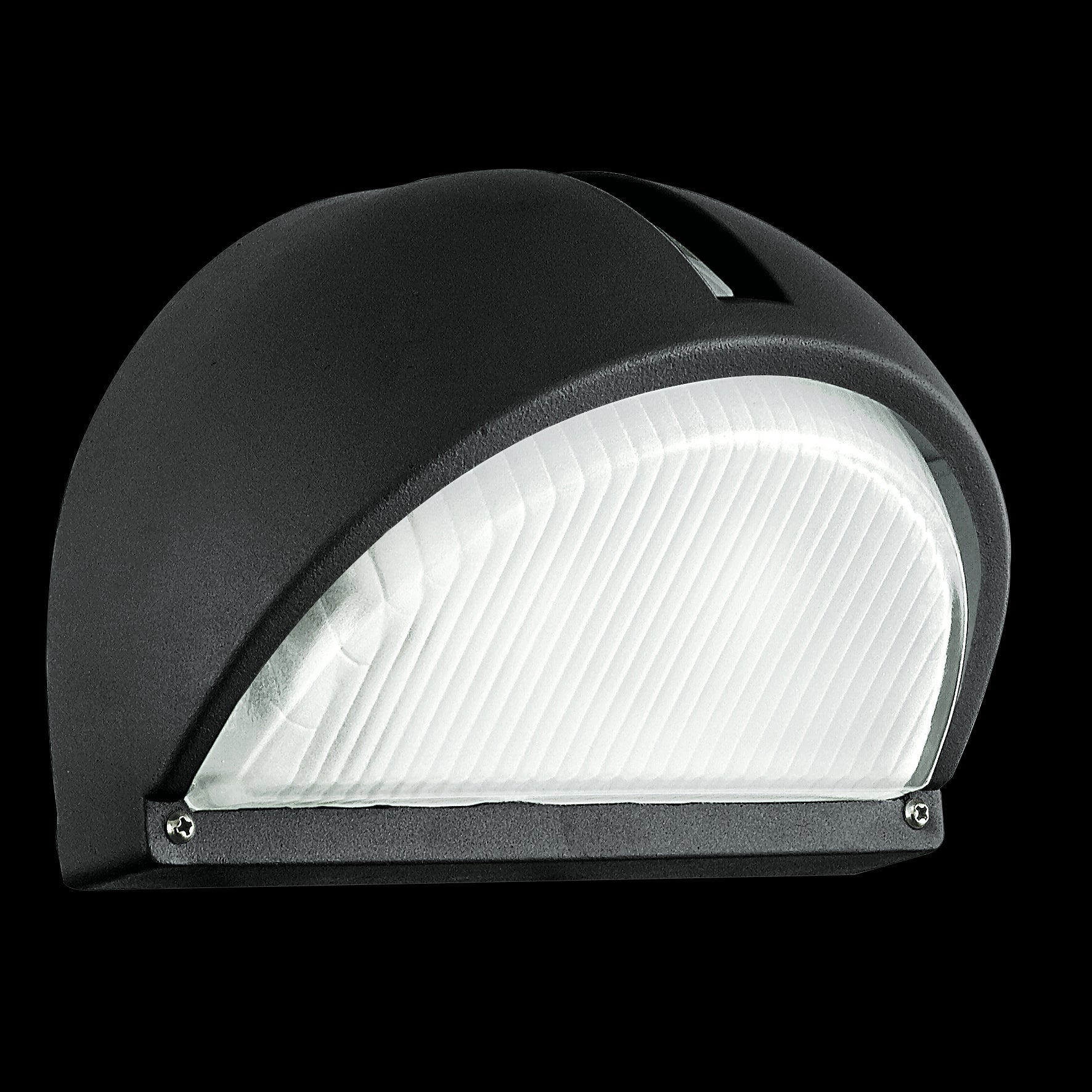 eglo onja ip44 black outdoor wall light living room close up