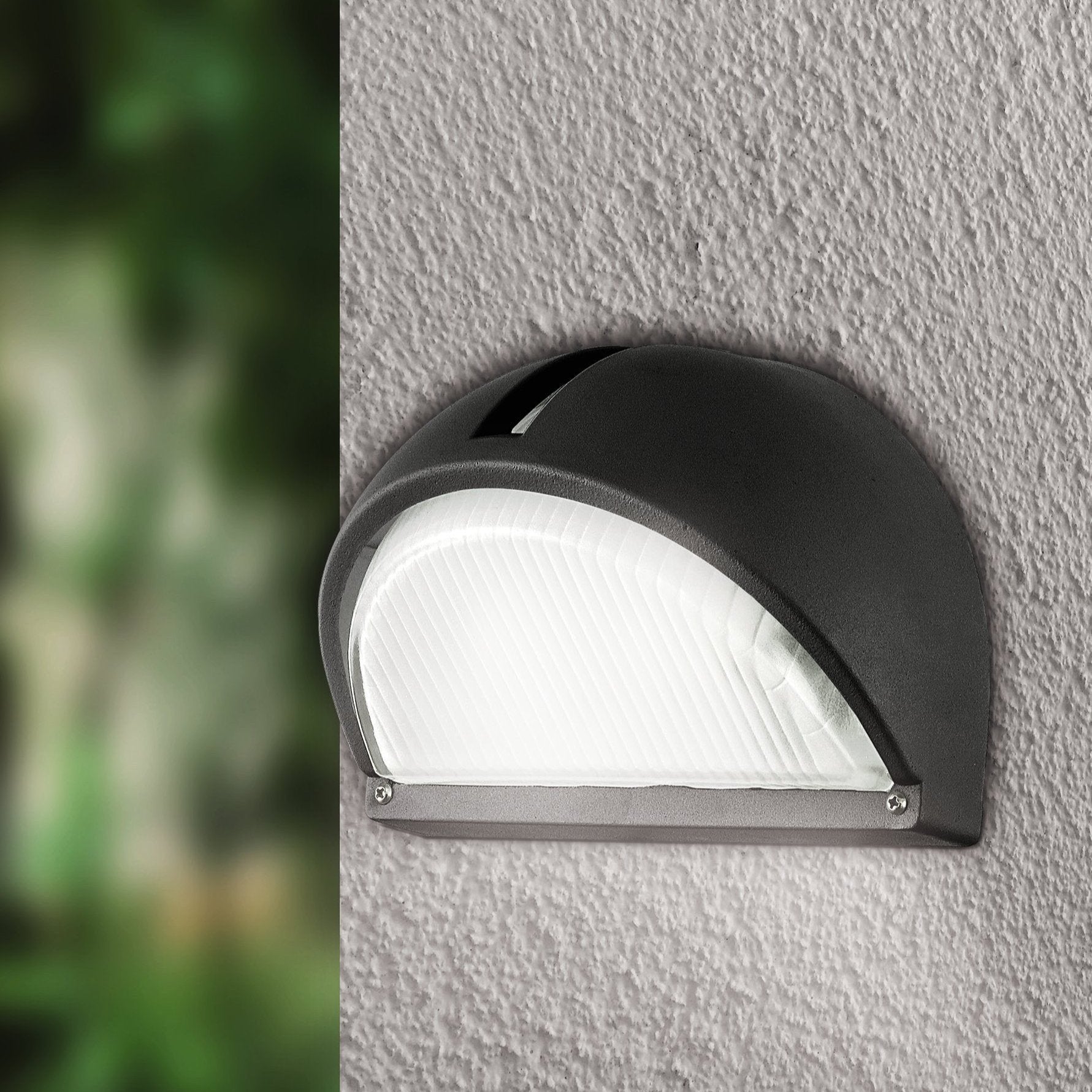 eglo onja ip44 black outdoor wall light living room image