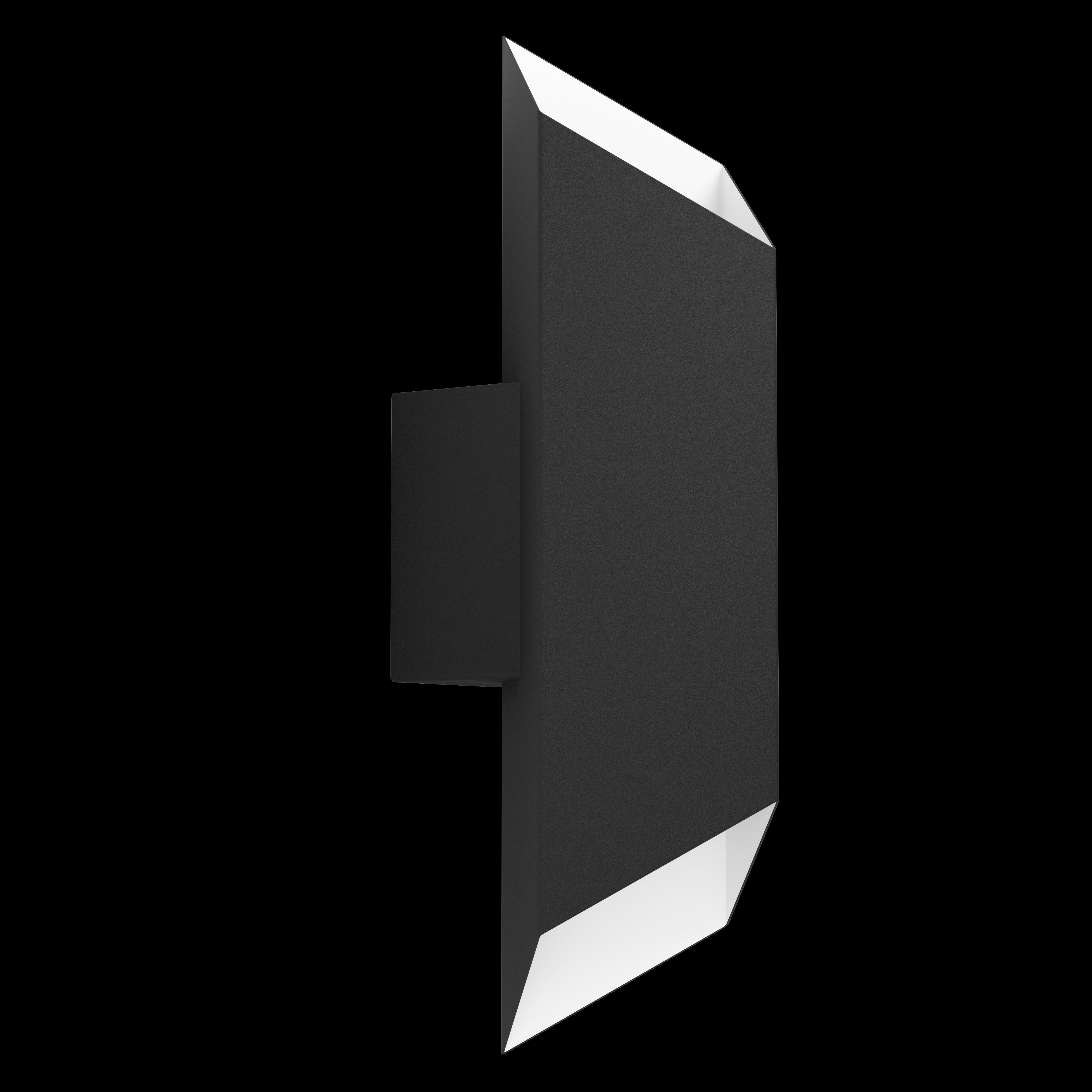 eglo spiazzina led black ip55 outdoor wall light living room image