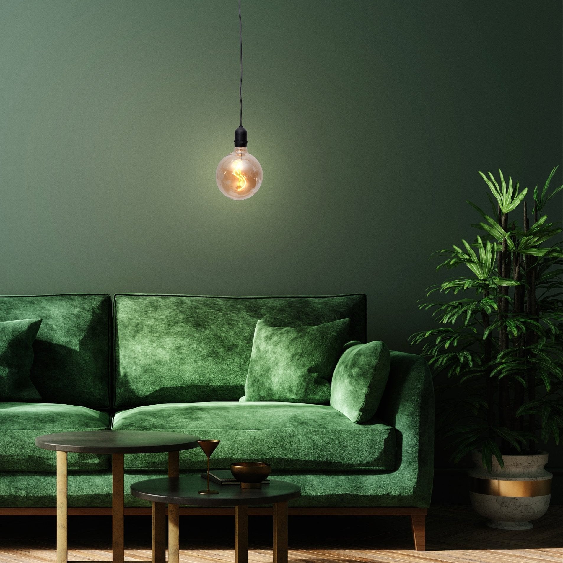 eglo vignanello battery operated ip44 black led cable pendant amber