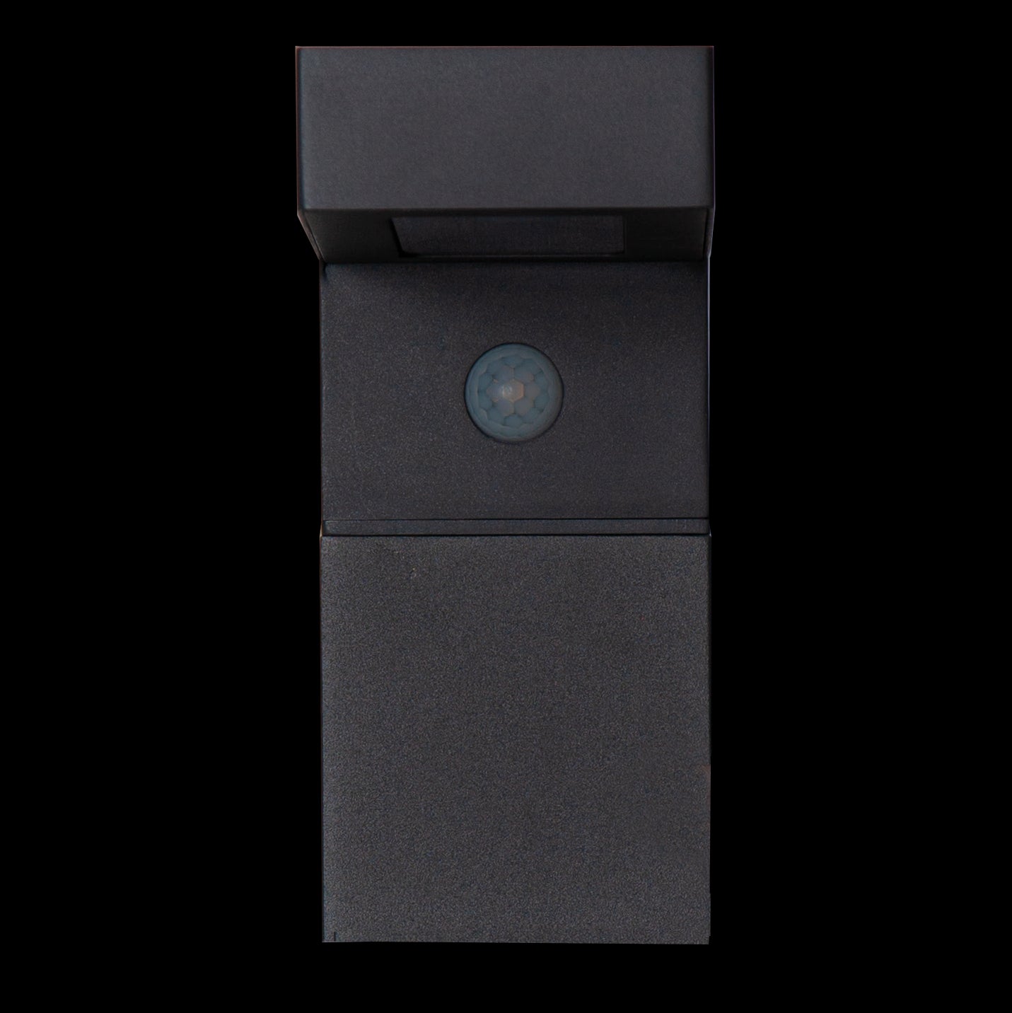 eglo baracconi black solar wall light ip44 living room image