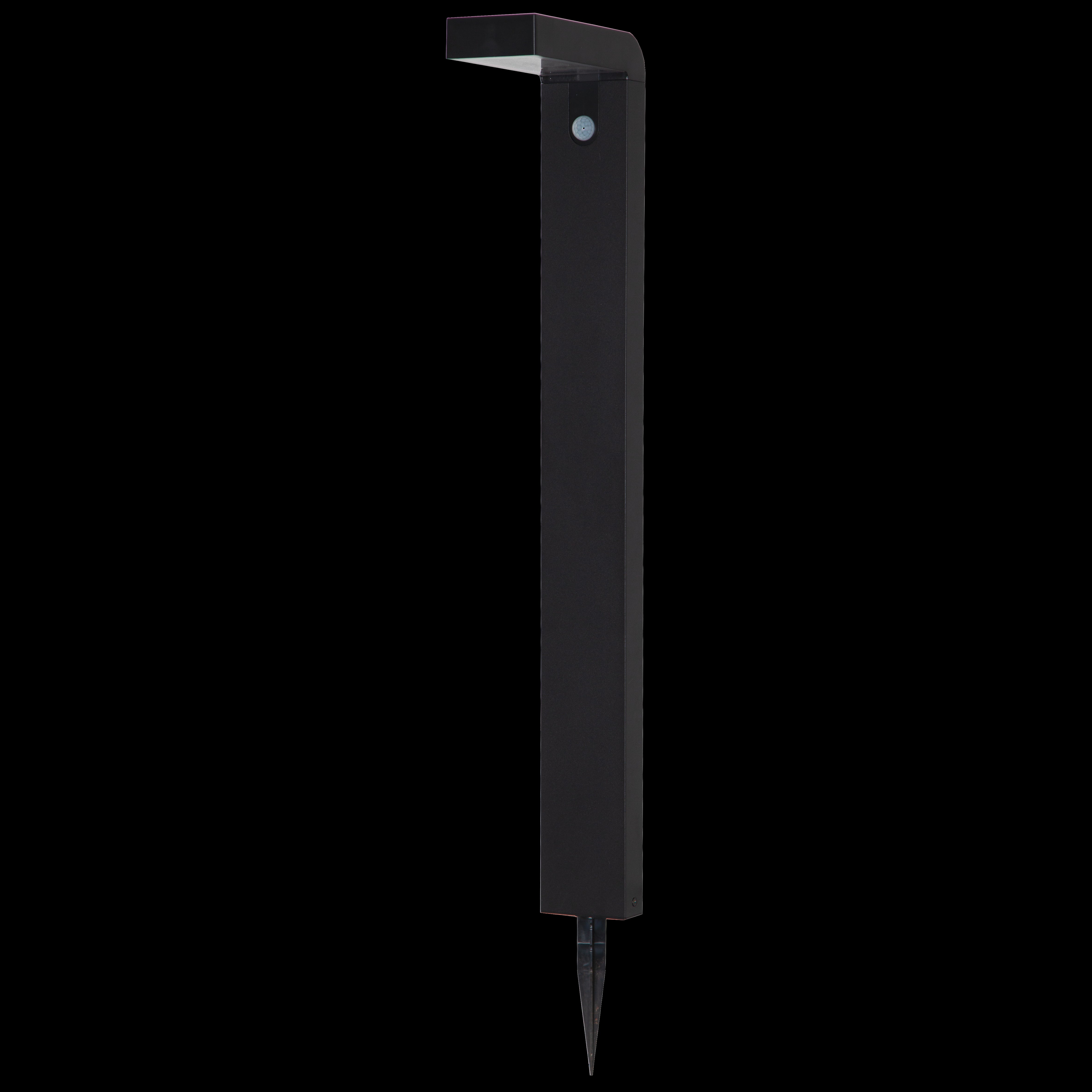 eglo baracconi black solar led ip44 bollard path light living room image