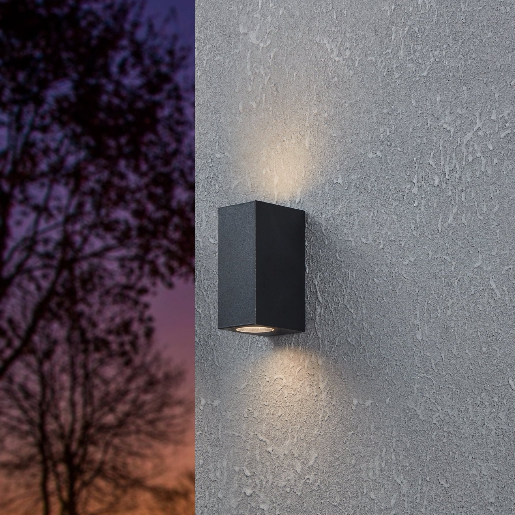 eglo jabaga black outdoor wall light ip44
