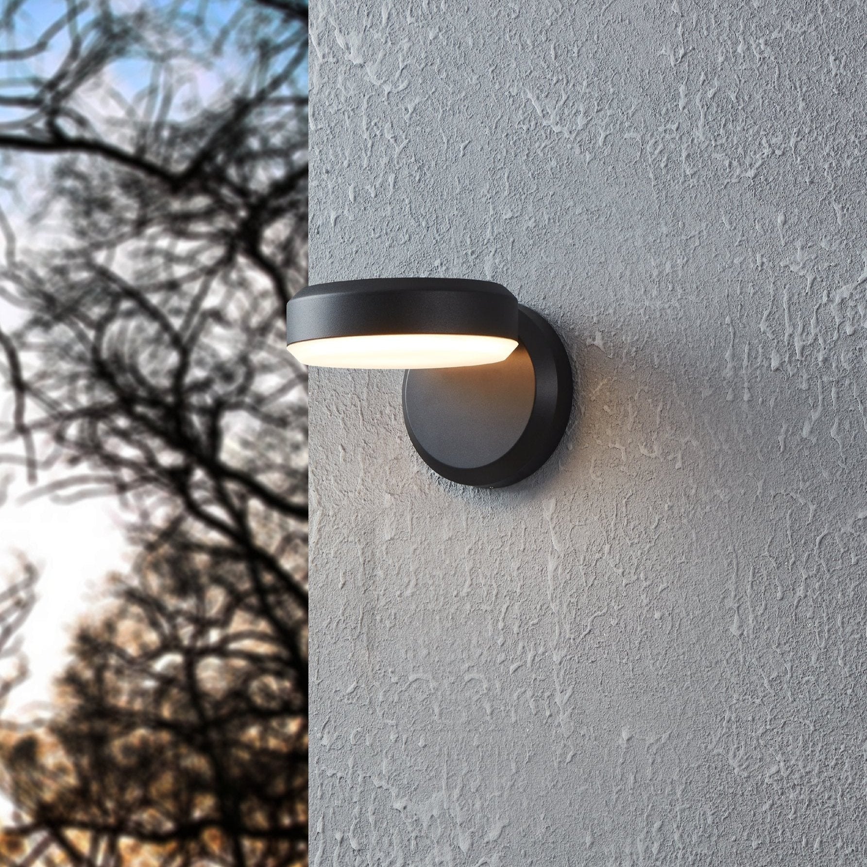 eglo fornaci ip54 black led outdoor wall light
