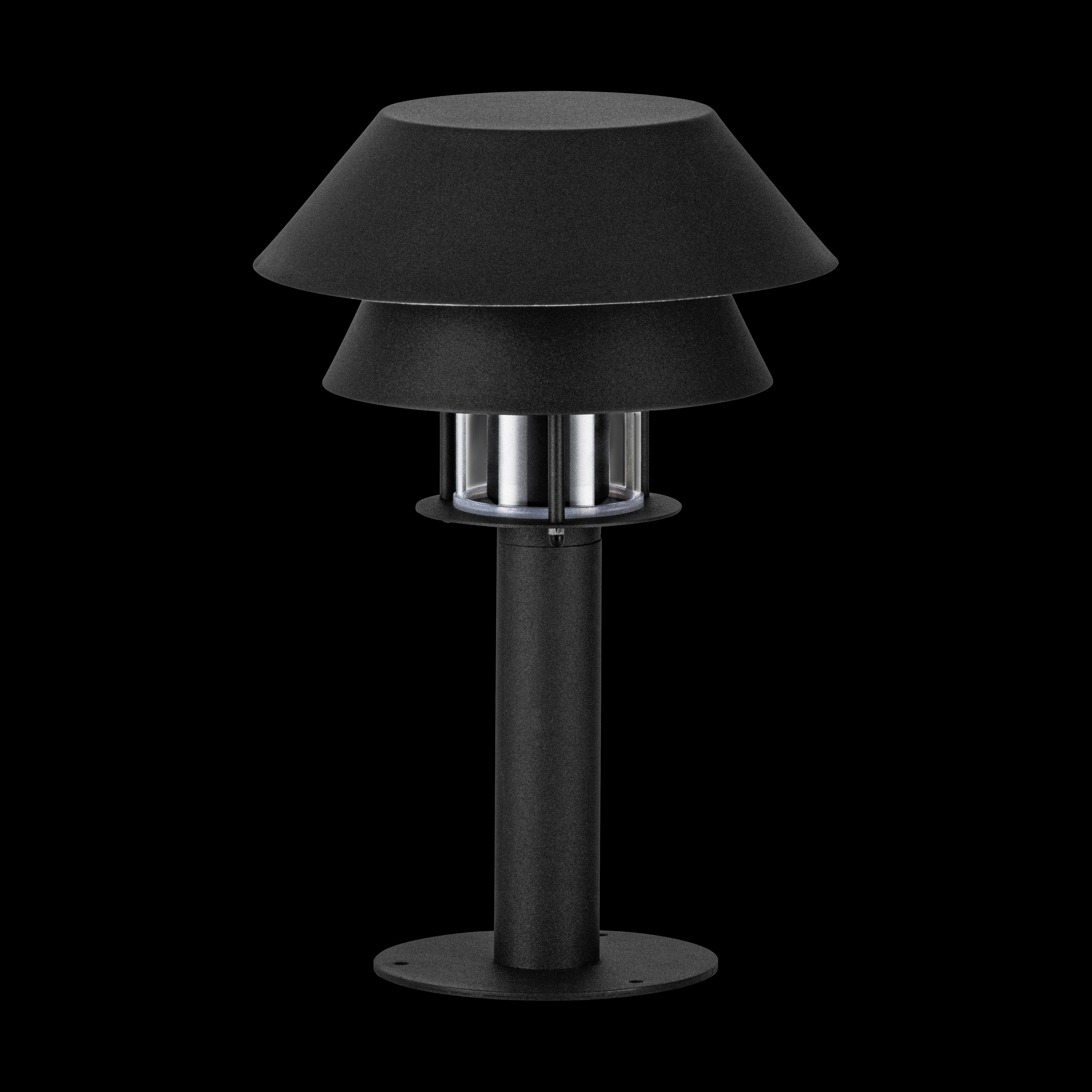 eglo chiappera black ip65 outdoor pedestal light living room image