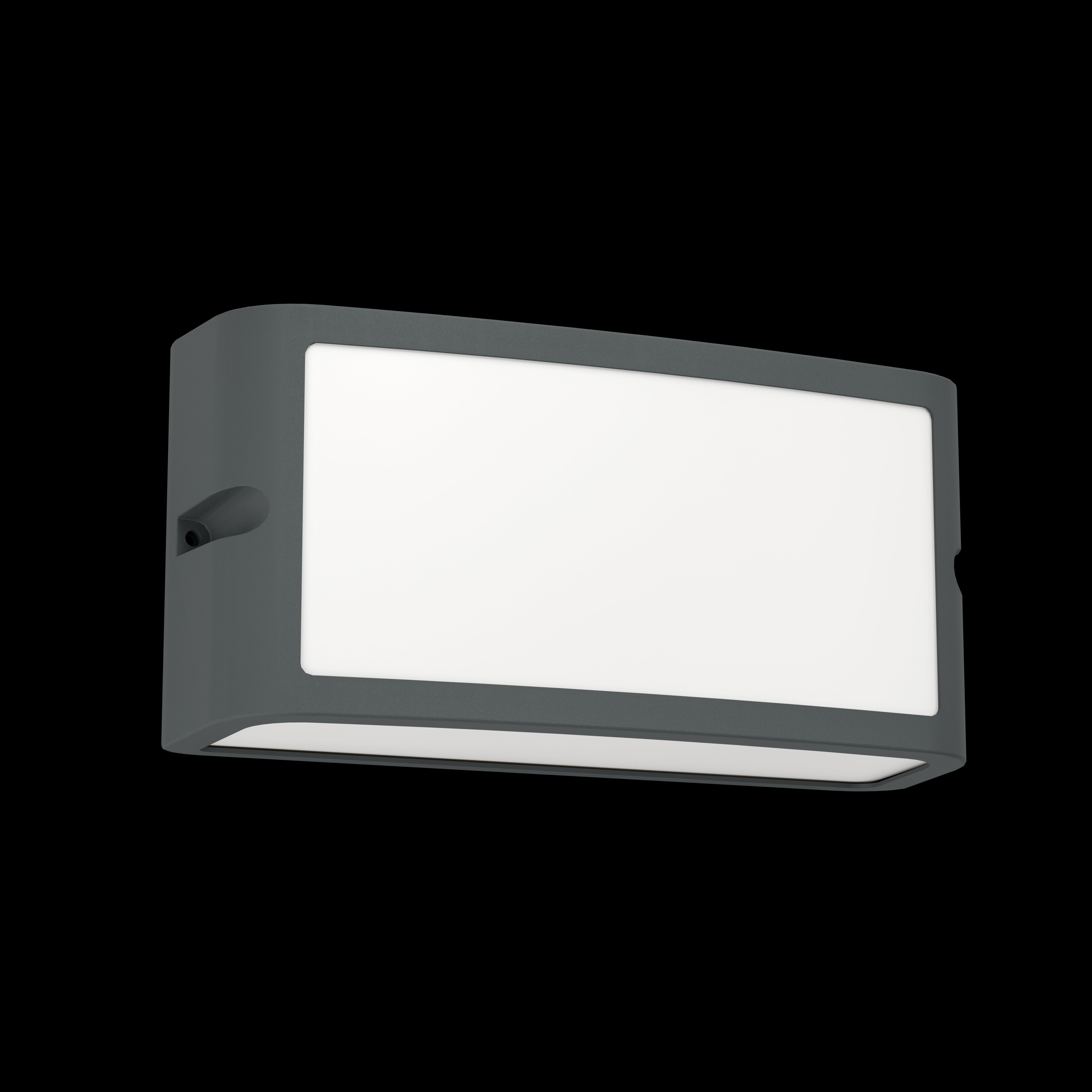 eglo camarda black ip54 outdoor led wall light living room image