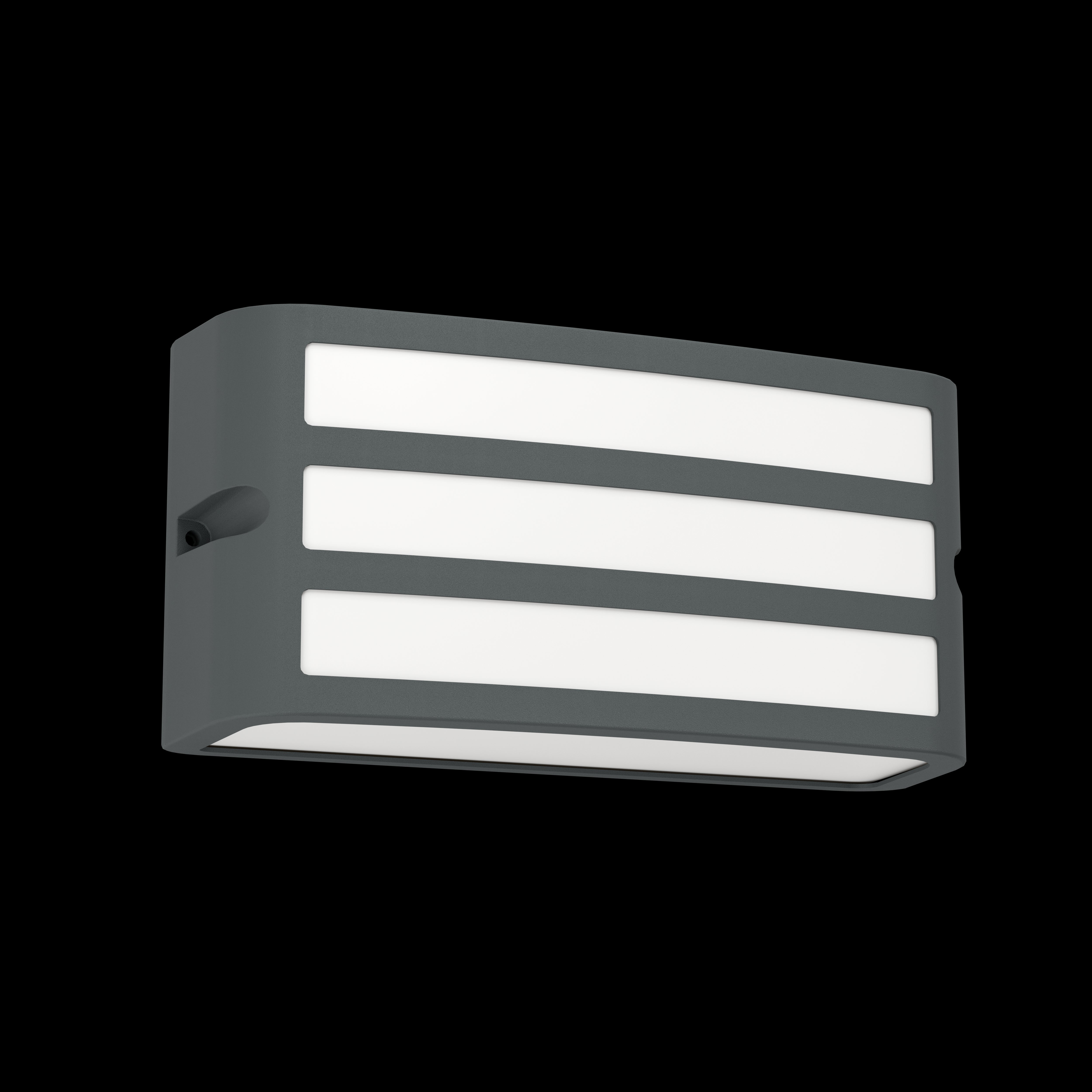eglo camarda ip54 grey rectangular outdoor wall light living room image