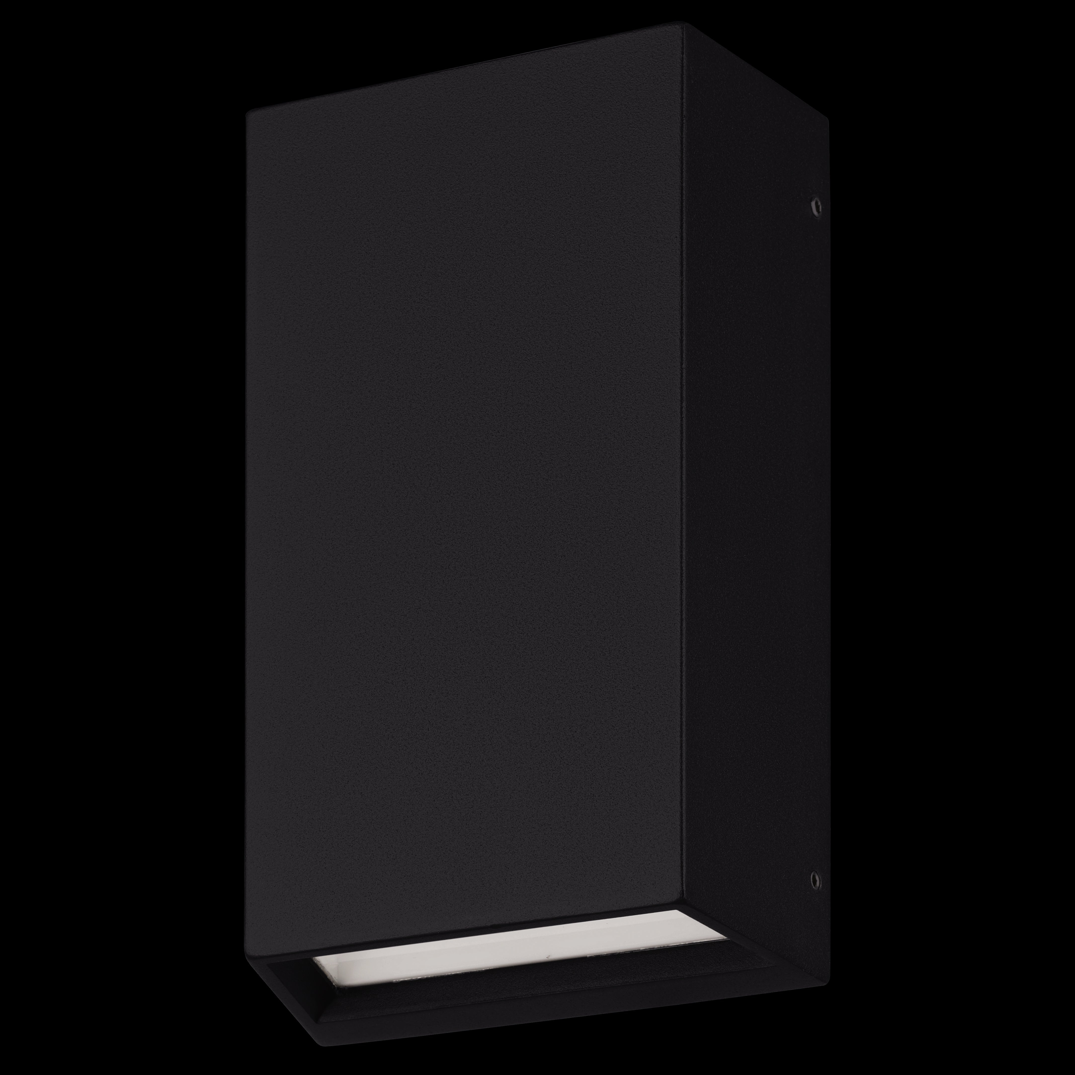 eglo spongano ip65 black outdoor wall light living room close up