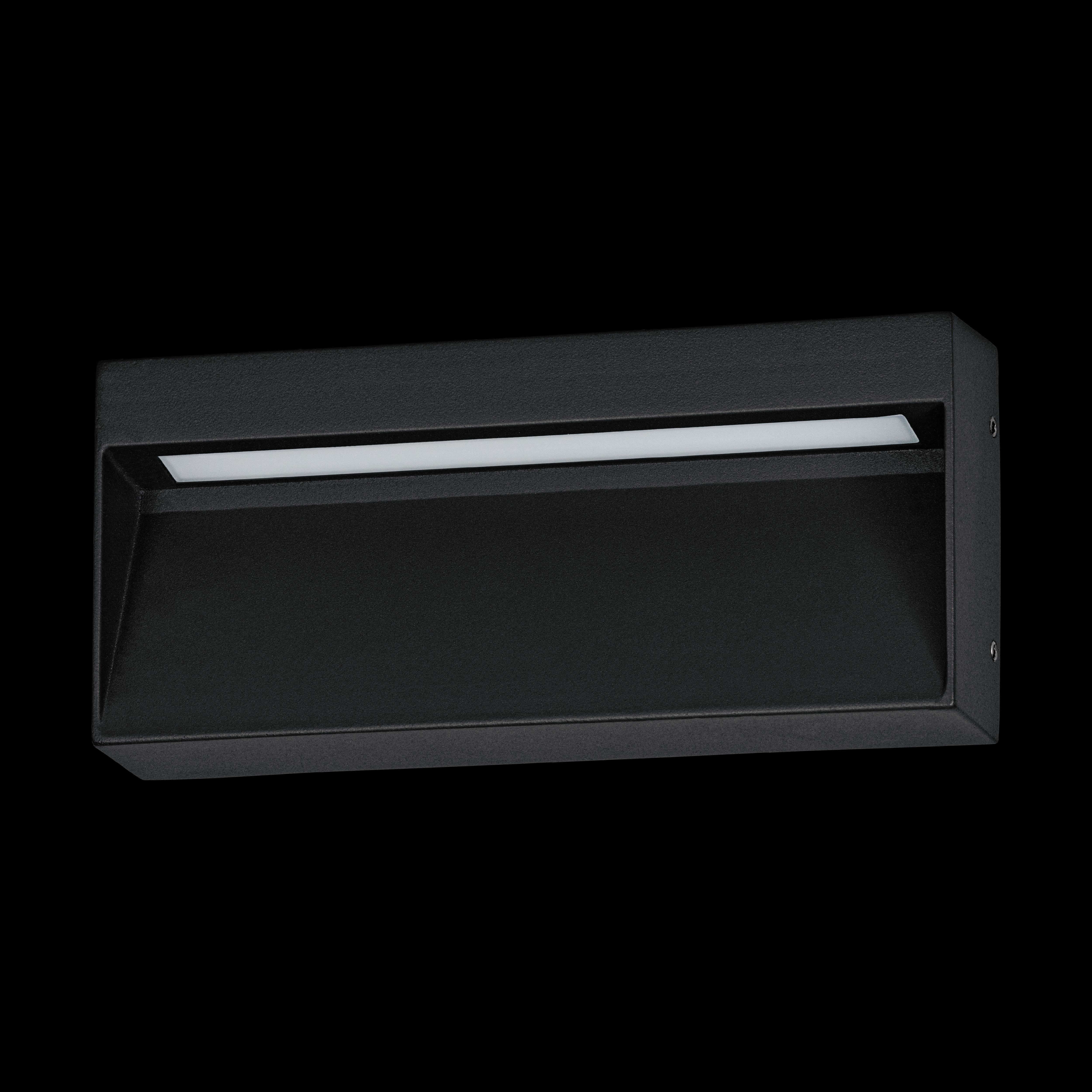 eglo maruggio ip65 black led outdoor wall light living room image