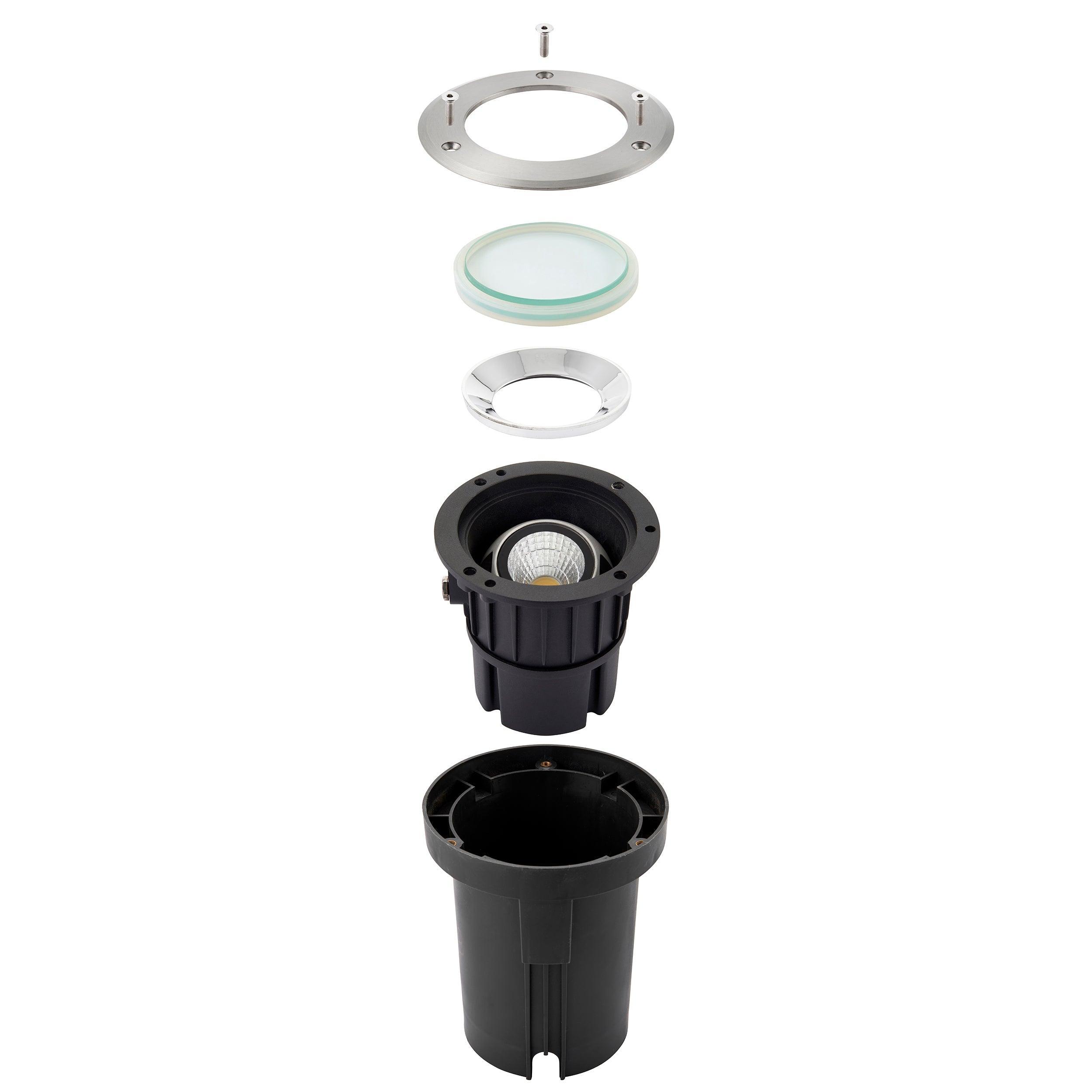 Hoxton LED Stainless Steel Decking Light Cool White IP67 13W-clearance