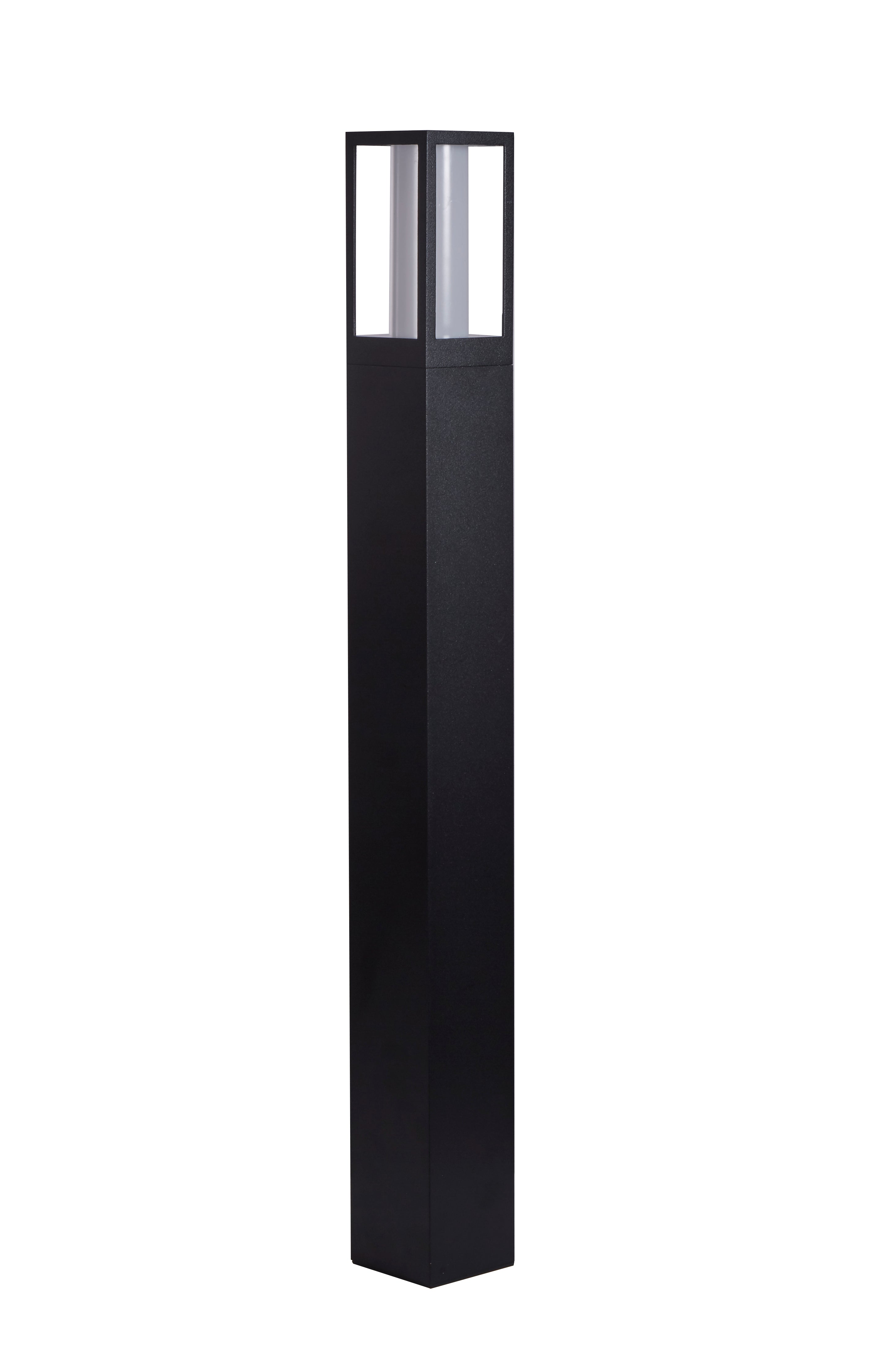 Searchlight Avenue IP44 Black Outdoor Bollard - 73cm