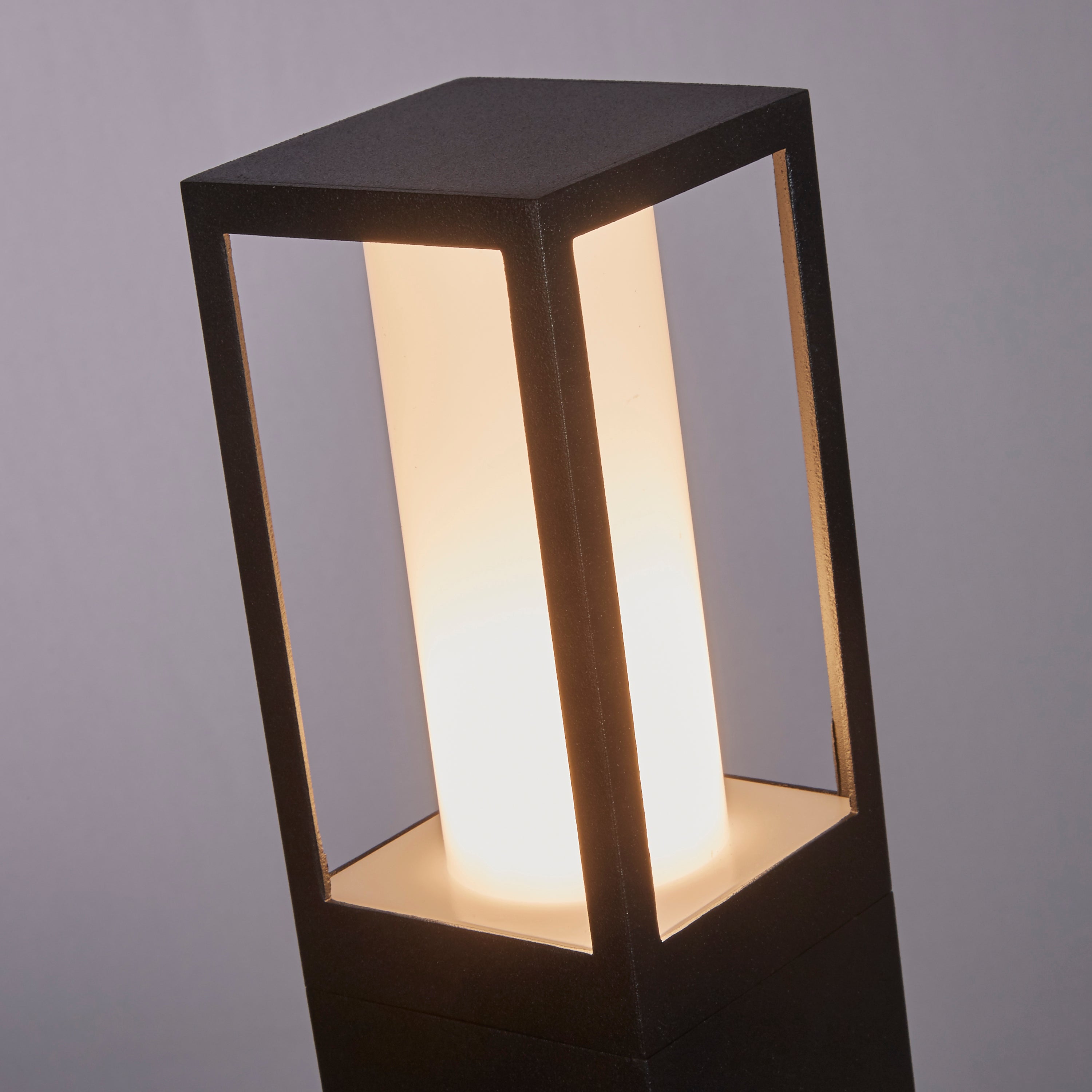 Searchlight Avenue IP44 Black Outdoor Bollard - 73cm