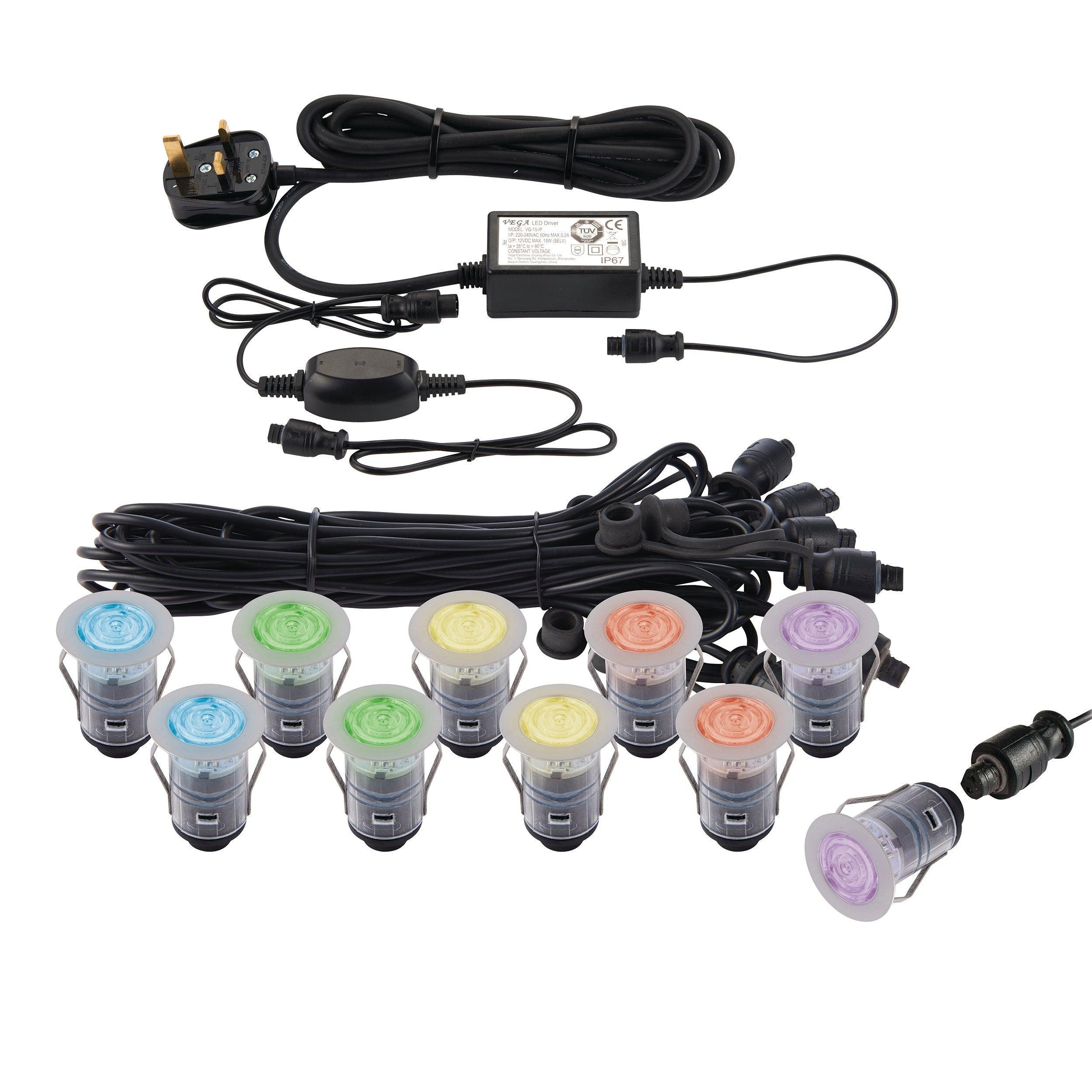 smart ikon rgb decking light ip67 0 75wby saxby lighting
