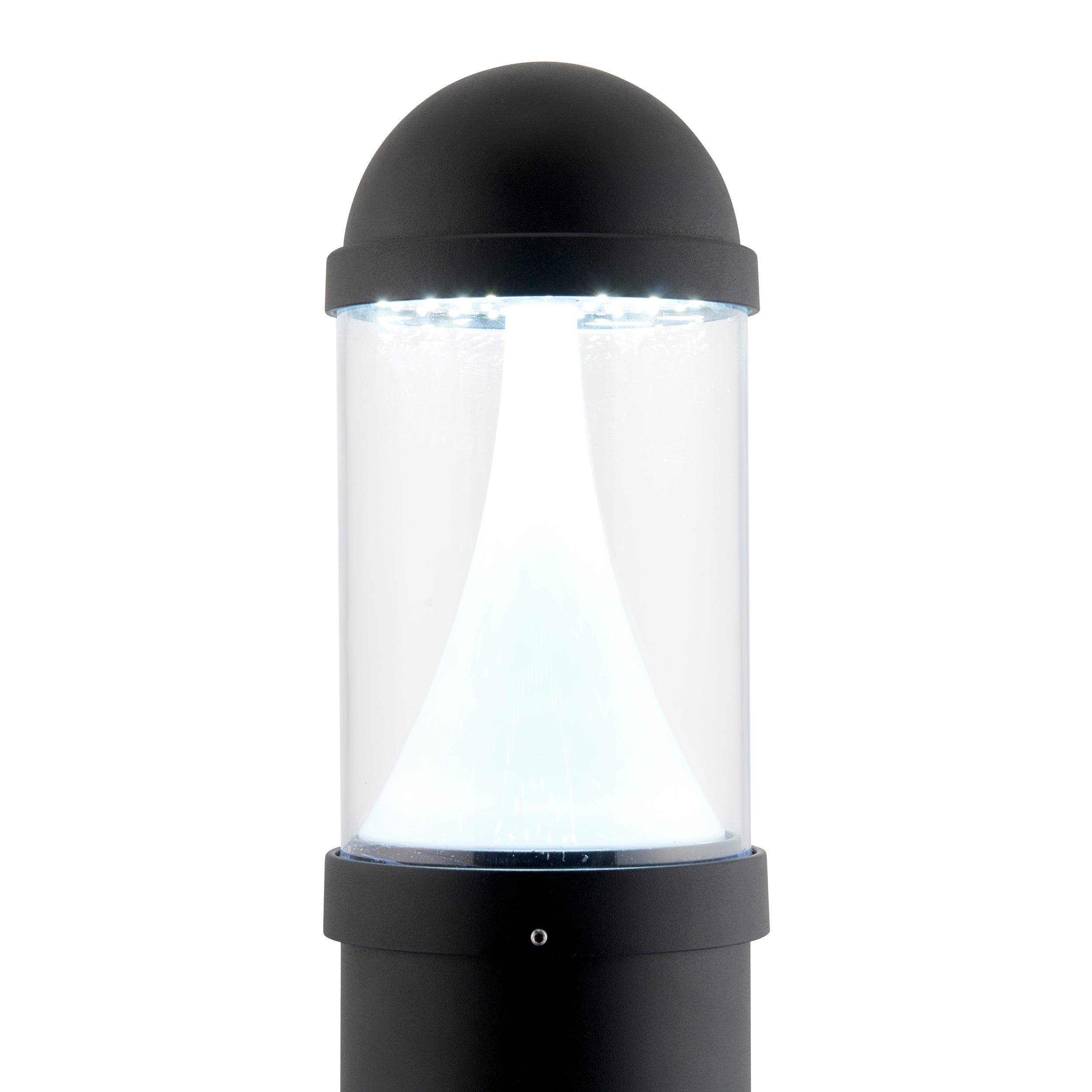 dax colour changing bollard light ip65 20w by saxby lighting, close up image 58