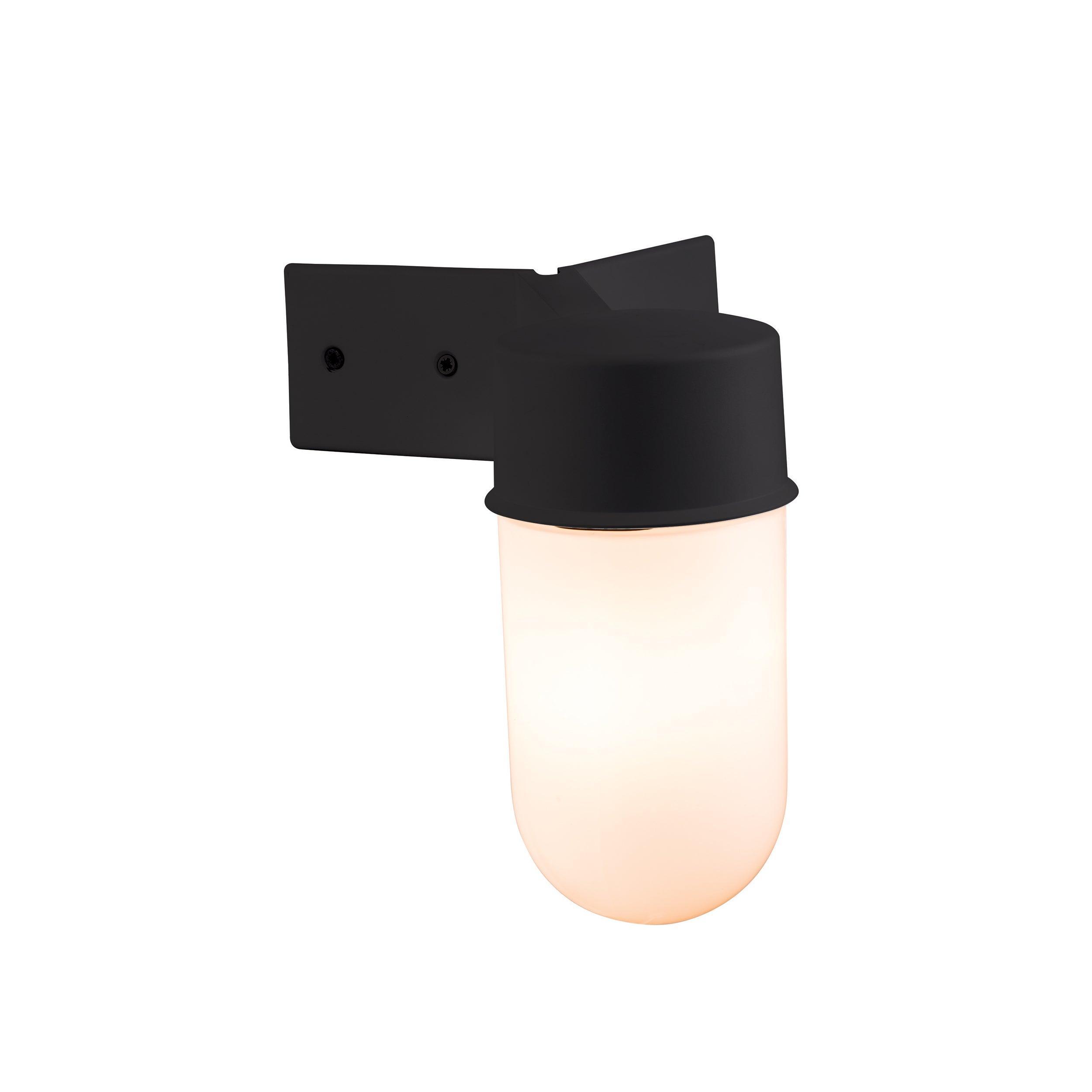ware black outdoor wall corner light ip44 40wby saxby lighting