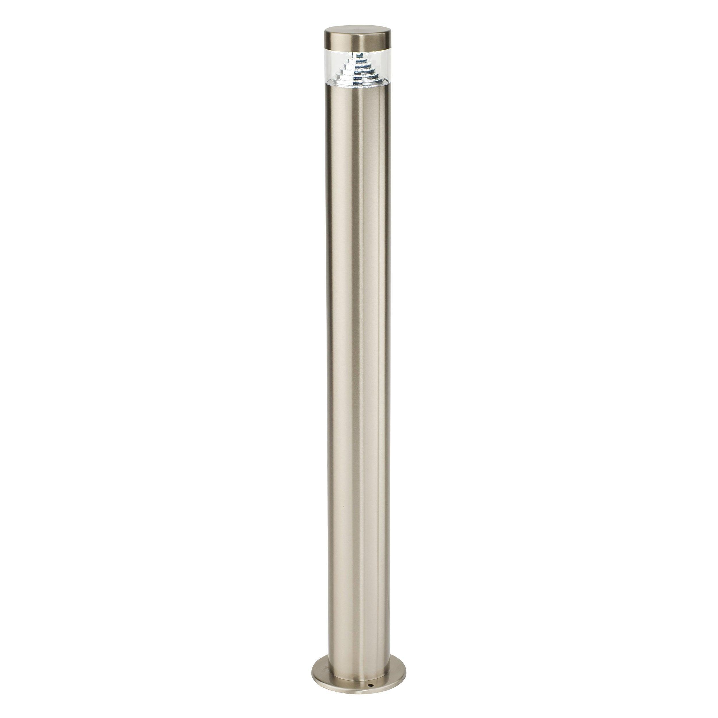 pyramid steel bollard light ip44 3 3wby saxby lighting