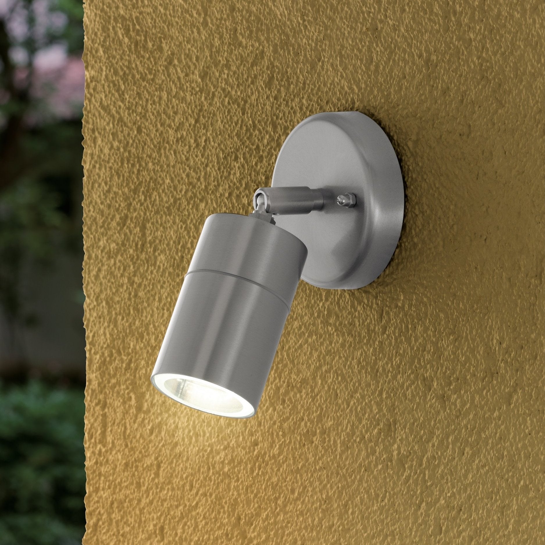 eglo stockholm 1 ip44 stainless steel outdoor spot light kitchen lighting