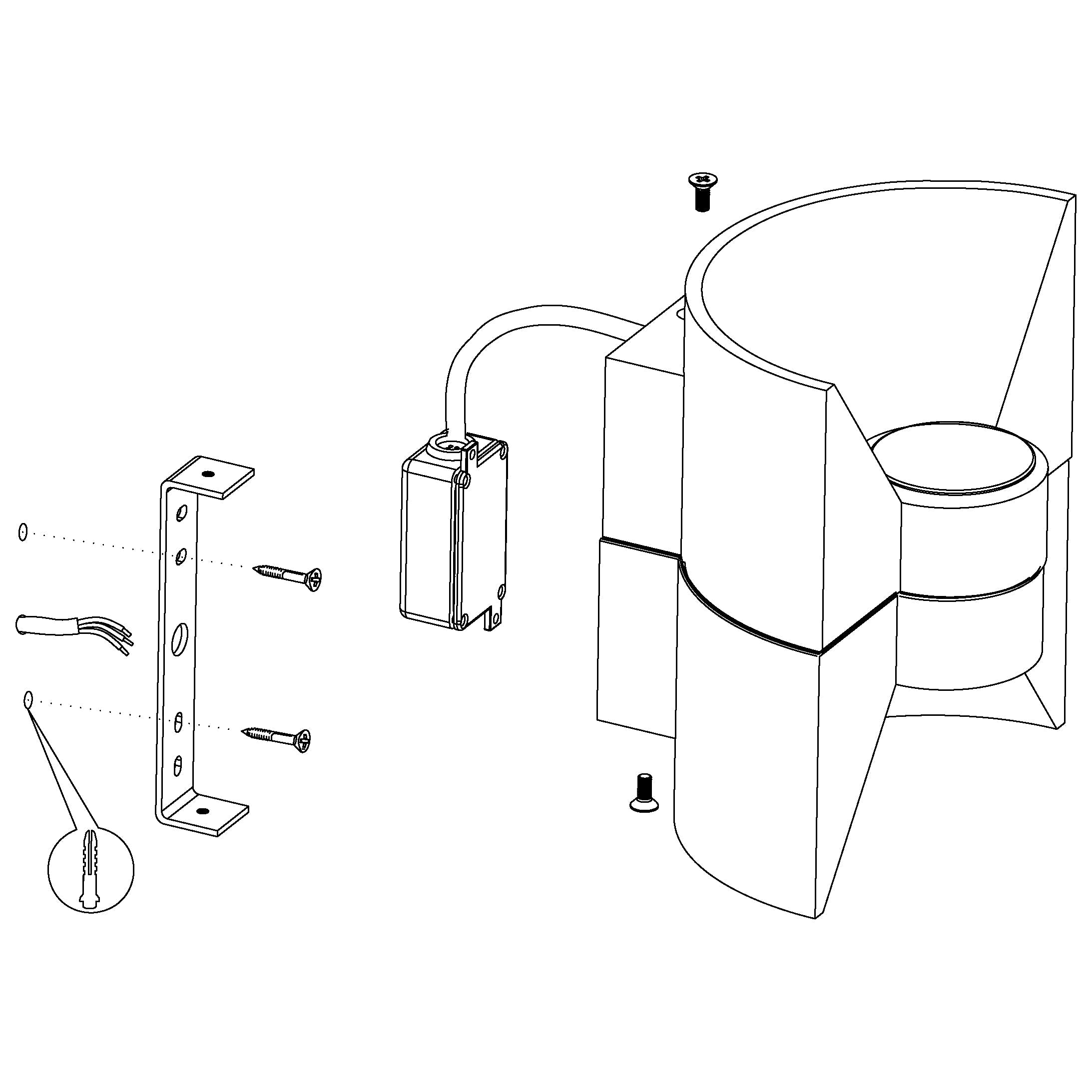 eglo redondo grey aluminium ip44 led outdoor wall light Kitchen Lighting Close Up
