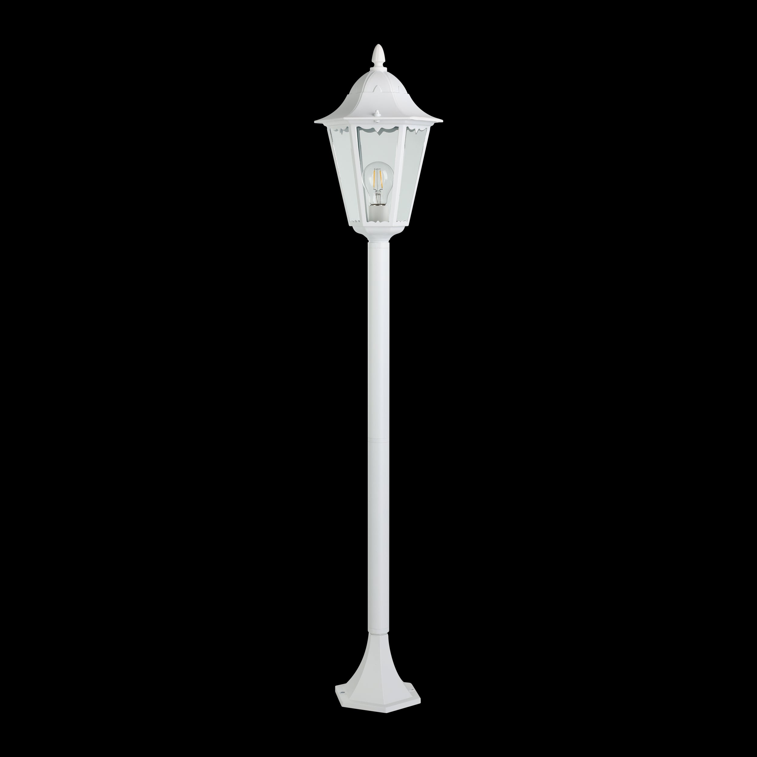 eglo navedo white bollard pathway outdoor ip44 light living room image