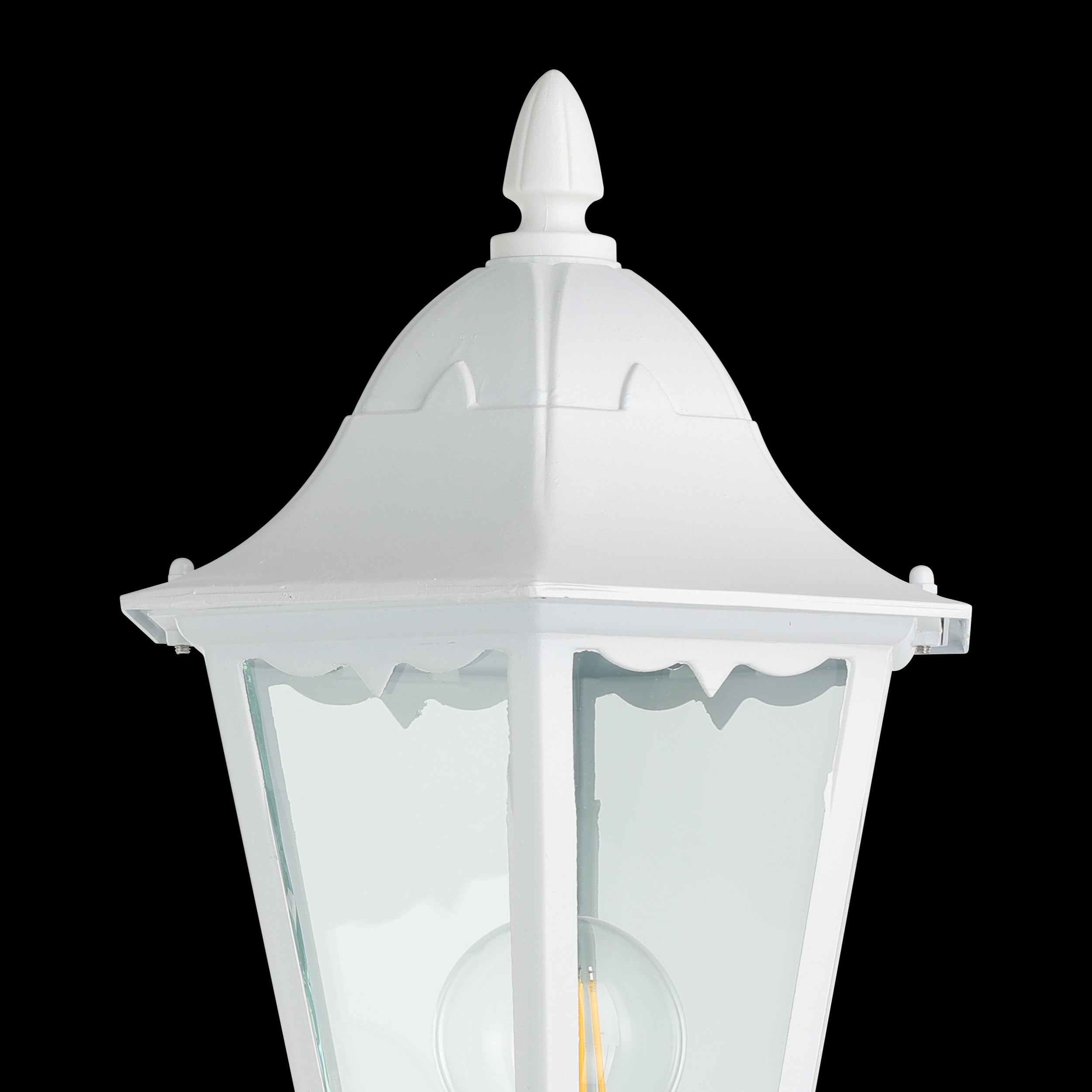 eglo navedo white bollard pathway outdoor ip44 light kitchen lighting