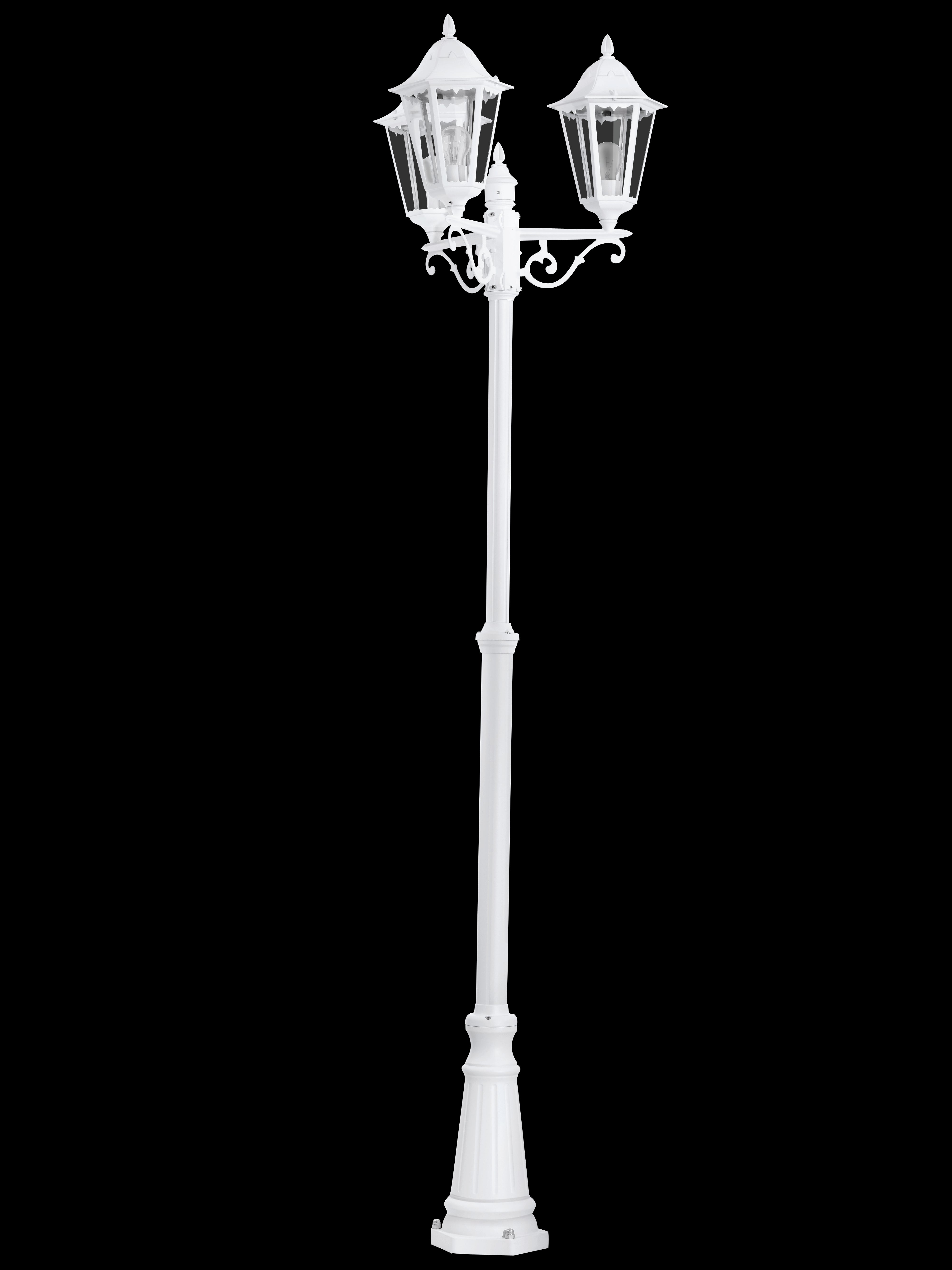 eglo navedo 3 light white lamp post pathway outdoor ip44 Kitchen Lighting Close Up