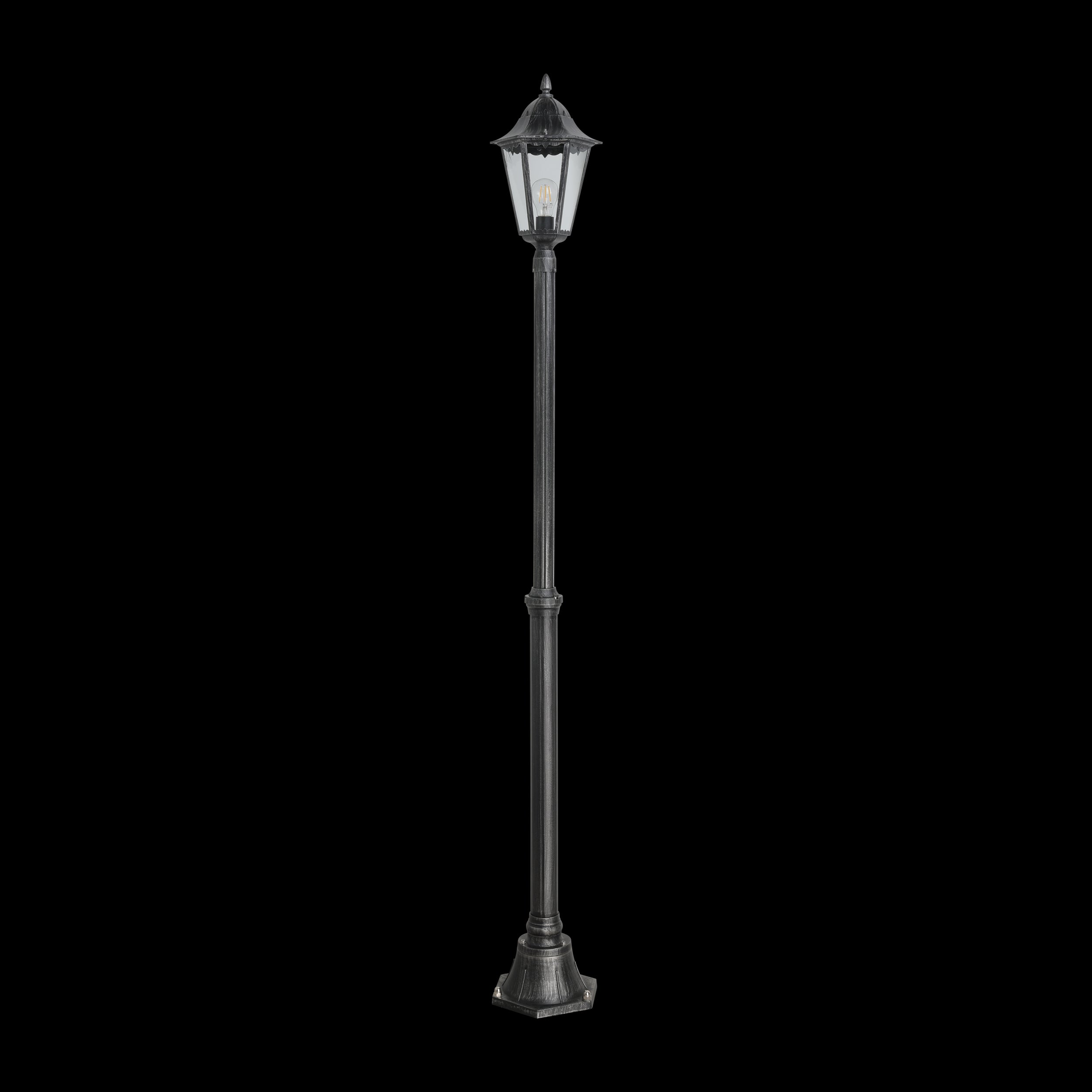eglo navedo black silver lamp post pathway outdoor ip44 light 200cm Kitchen Lighting Close Up