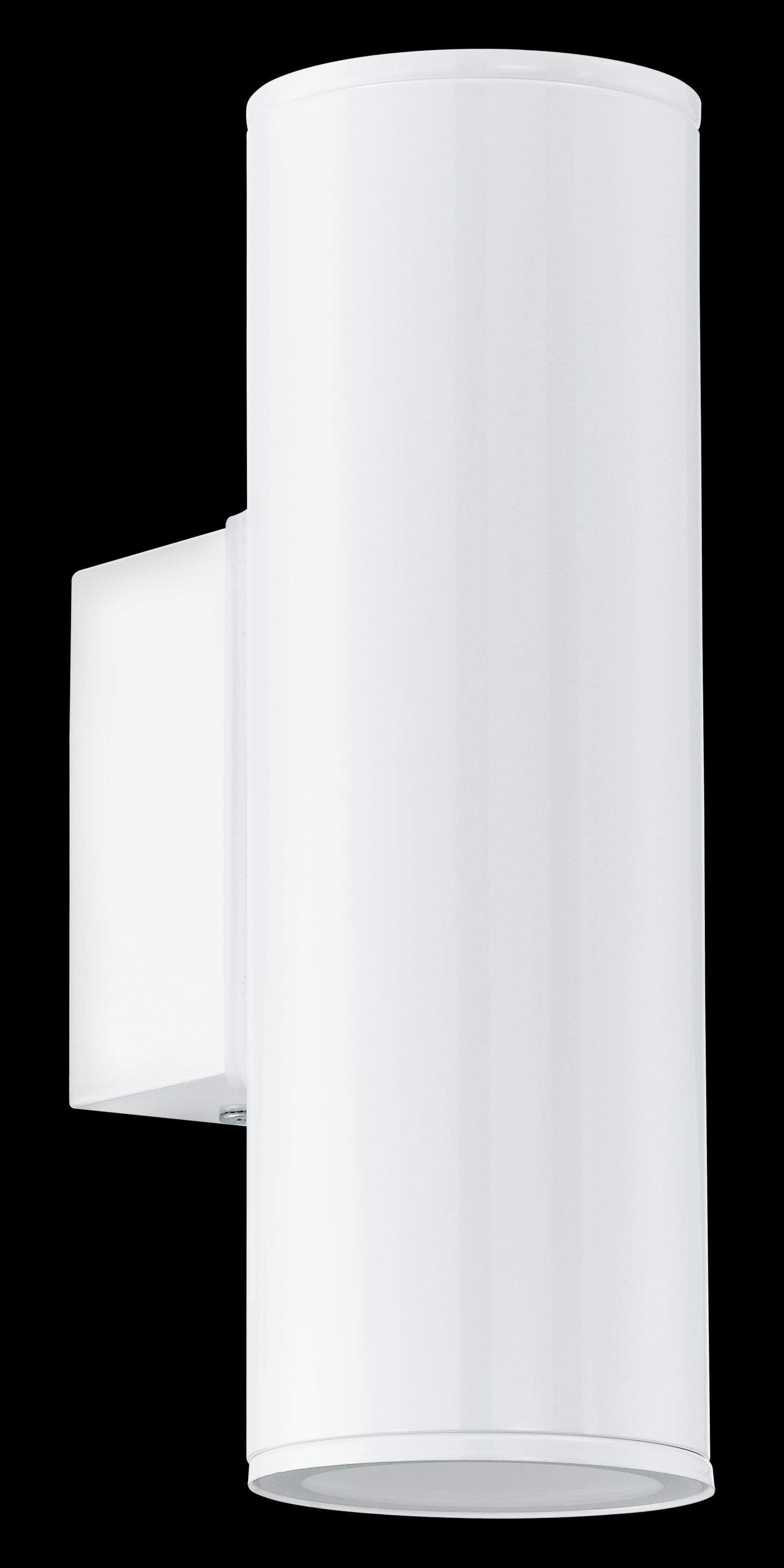 eglo riga white ip44 up down outdoor wall light living room image