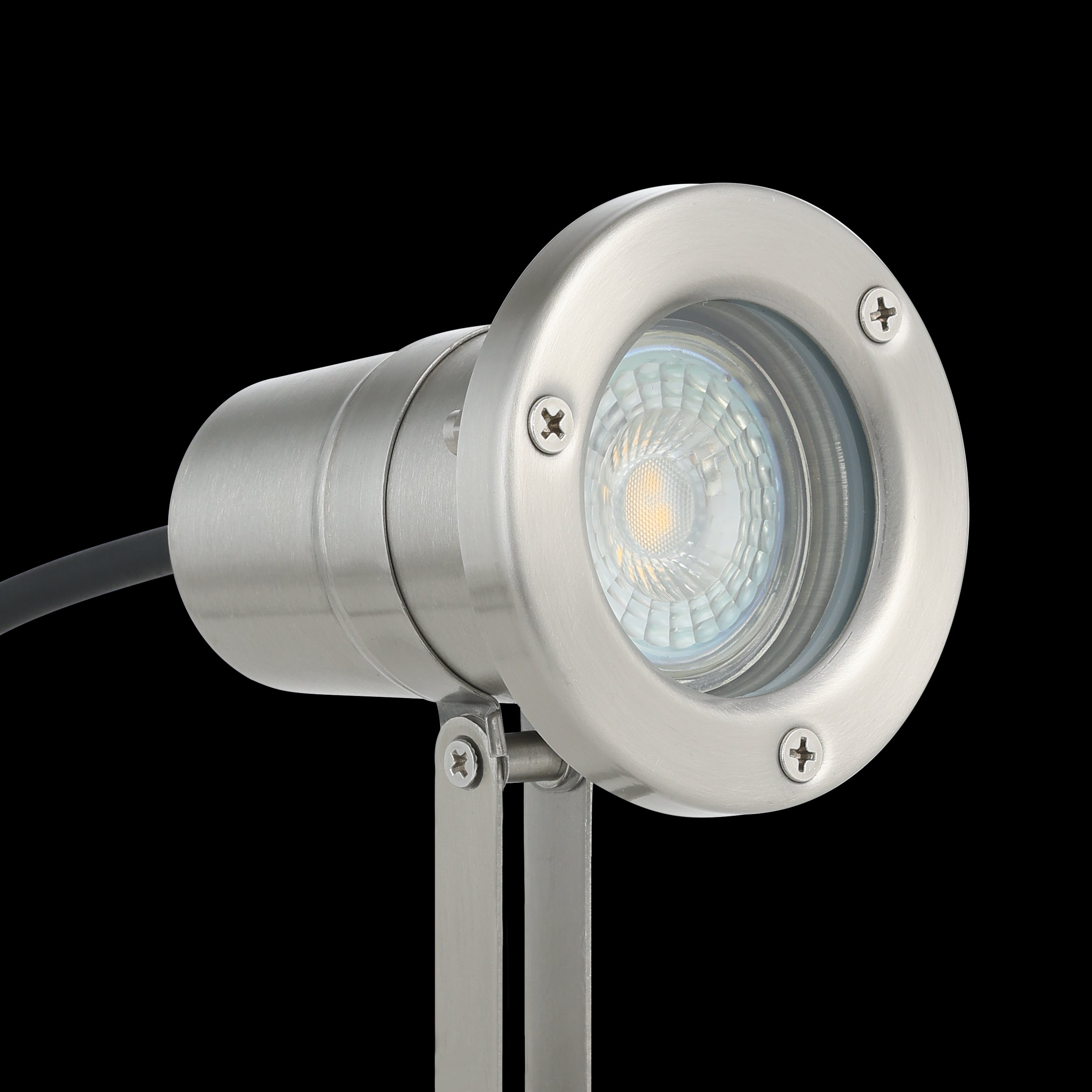 eglo nema ip54 silver ground spike garden light Kitchen Lighting Close Up