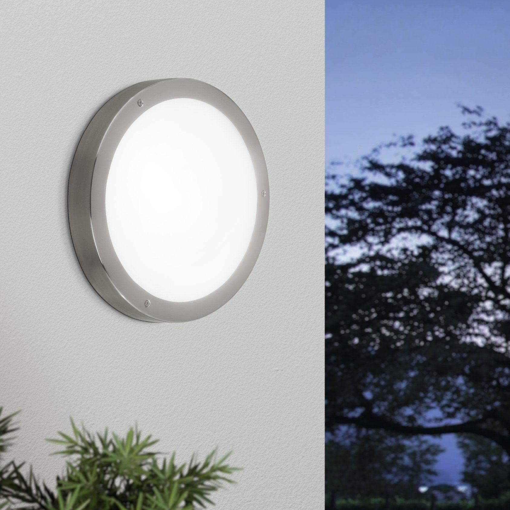 Eglo Vento 1 Stainless Steel IP44 Outdoor Wall Light-clearance