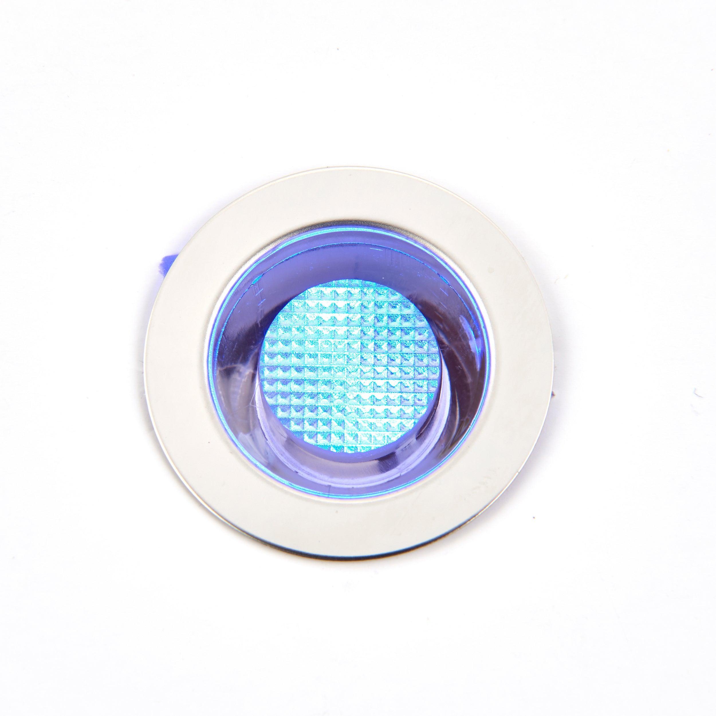 kios 2 blue decking light ip44 0 45w by saxby lighting, close up image 67