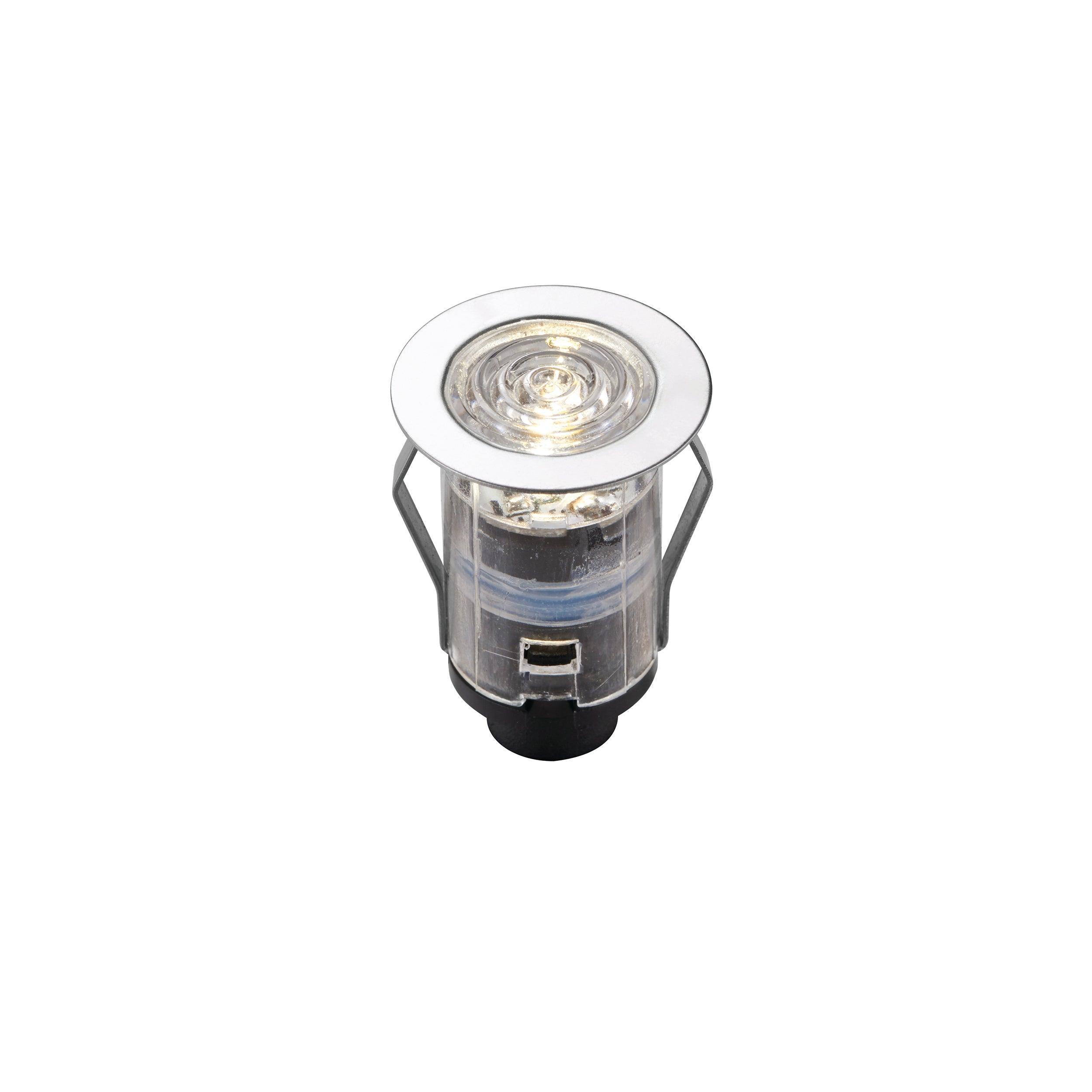 ikonpro cct 3000k 4000k decking light 25mm ip67 0 75w by saxby lighting, close up image 86