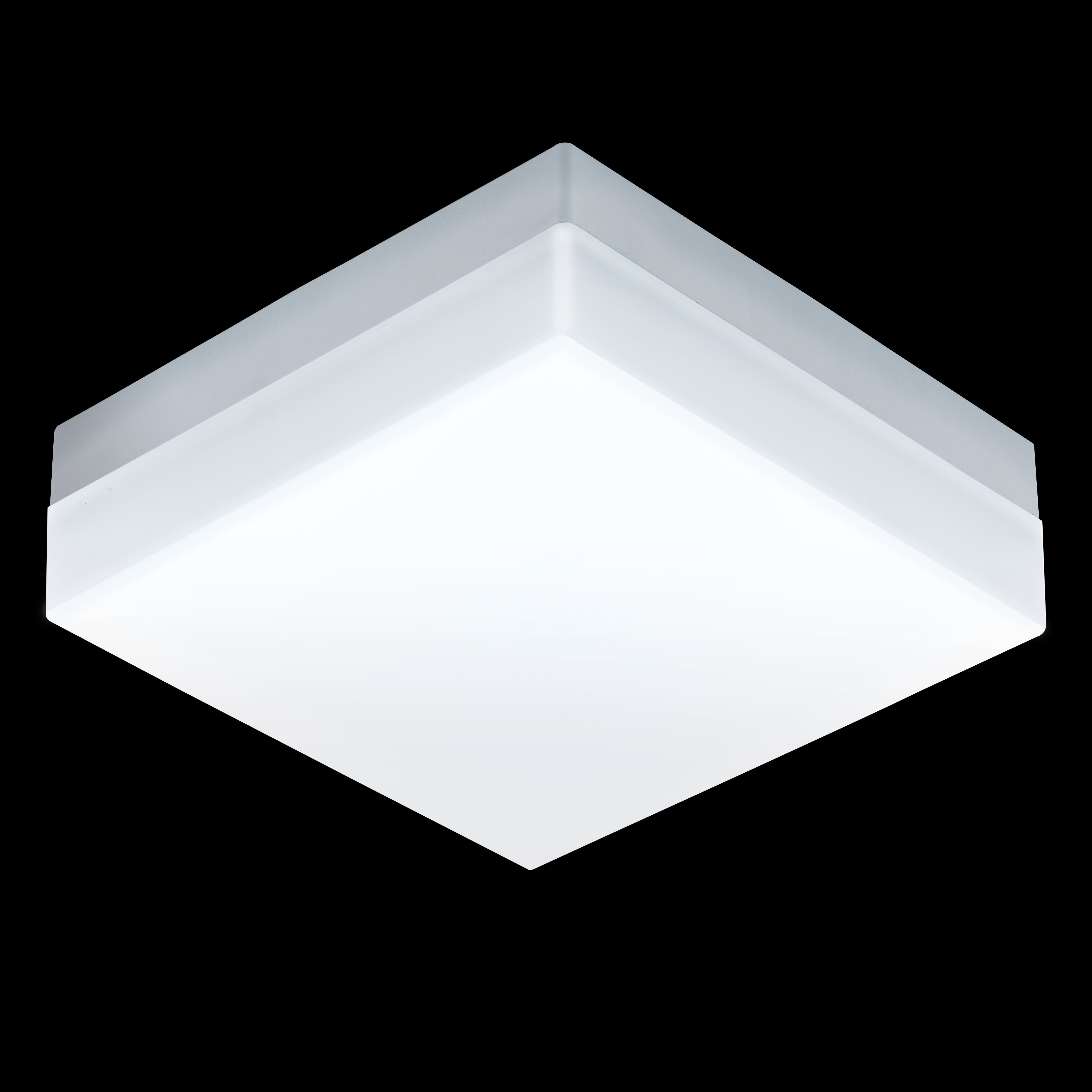 eglo sonella led white square ip44 outdoor wall light living room image