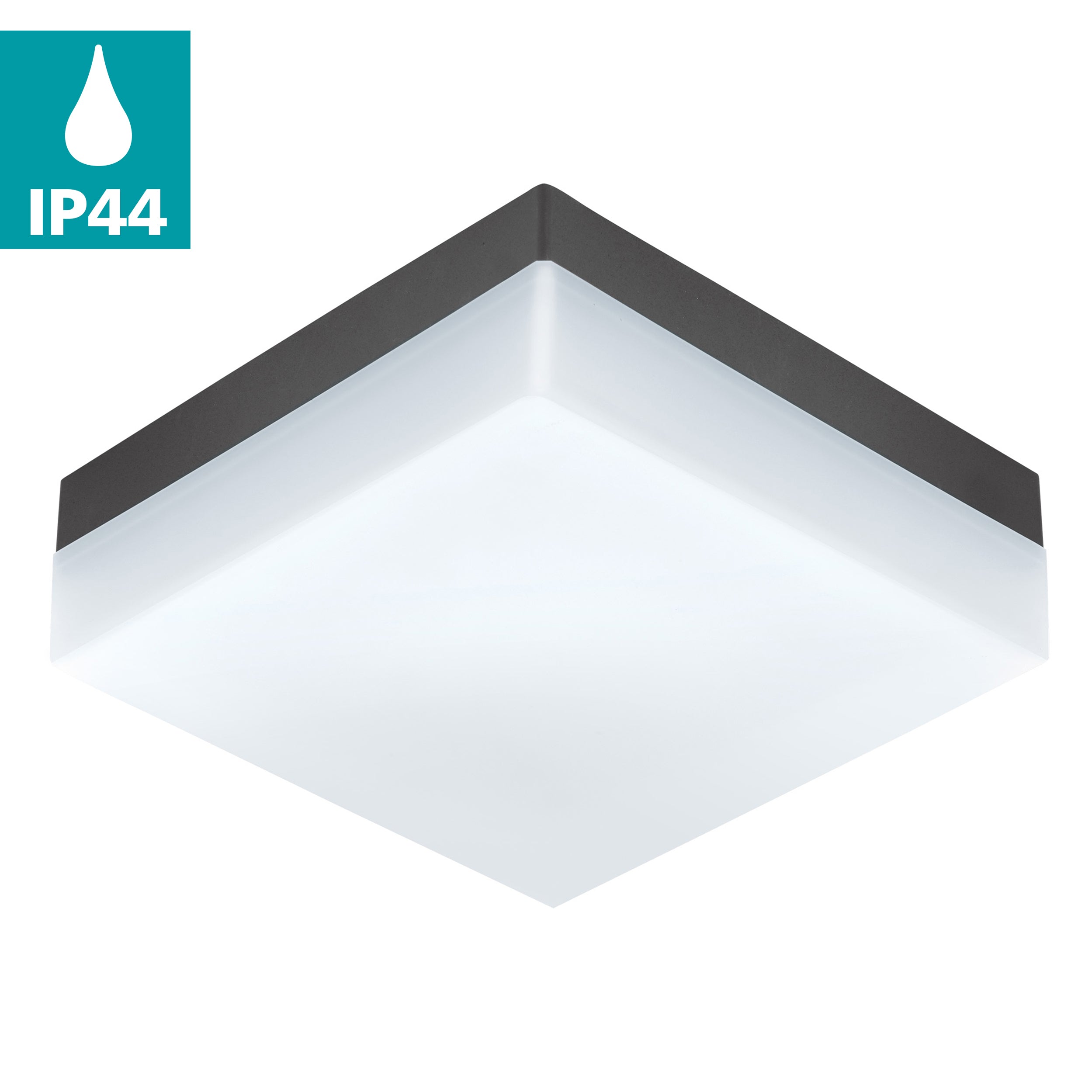 eglo sonella led grey square ip44 outdoor wall light Kitchen Lighting Close Up