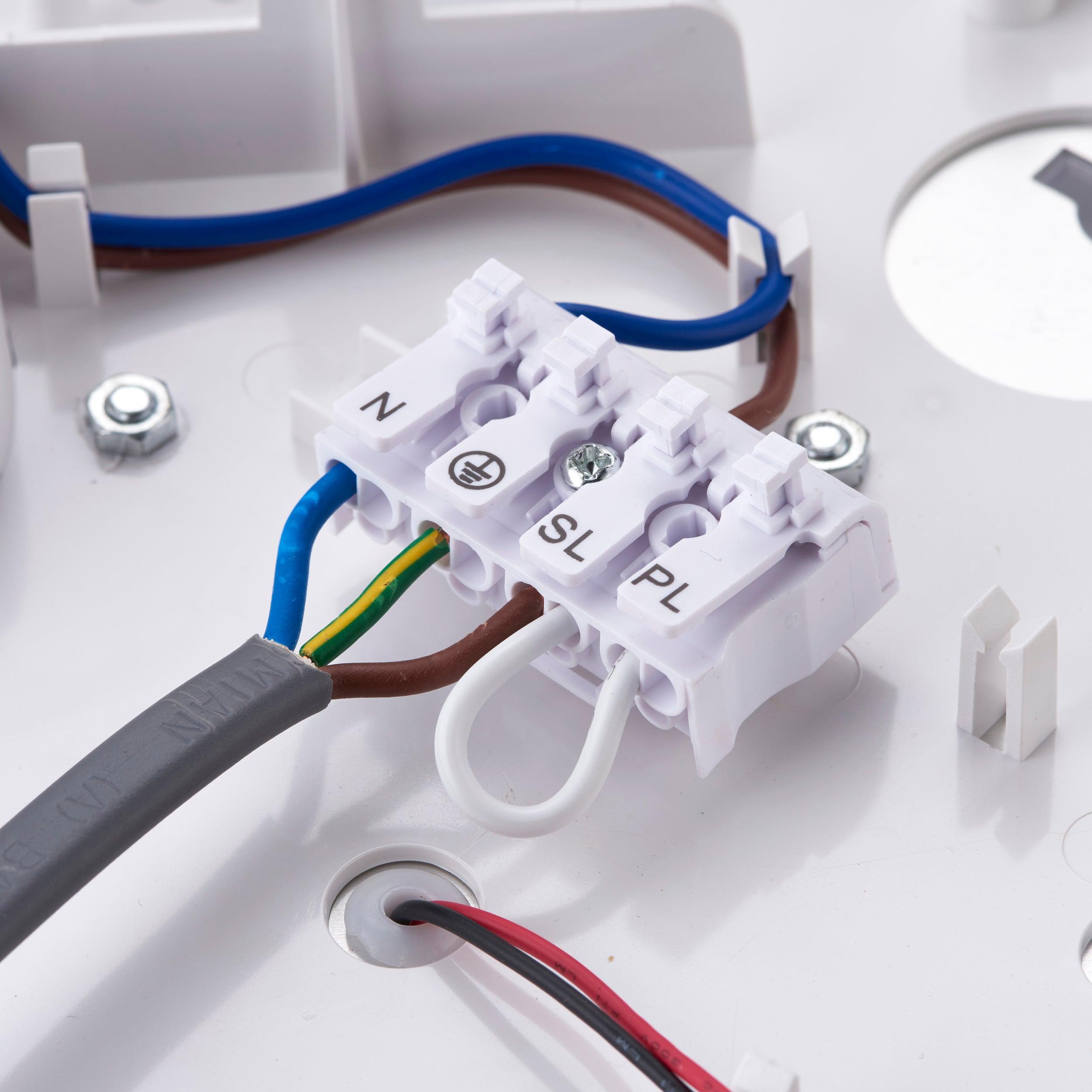 saxby heropro white led bulkhead with microwave sensor ip65 18w cct by saxby lighting, close up image 57