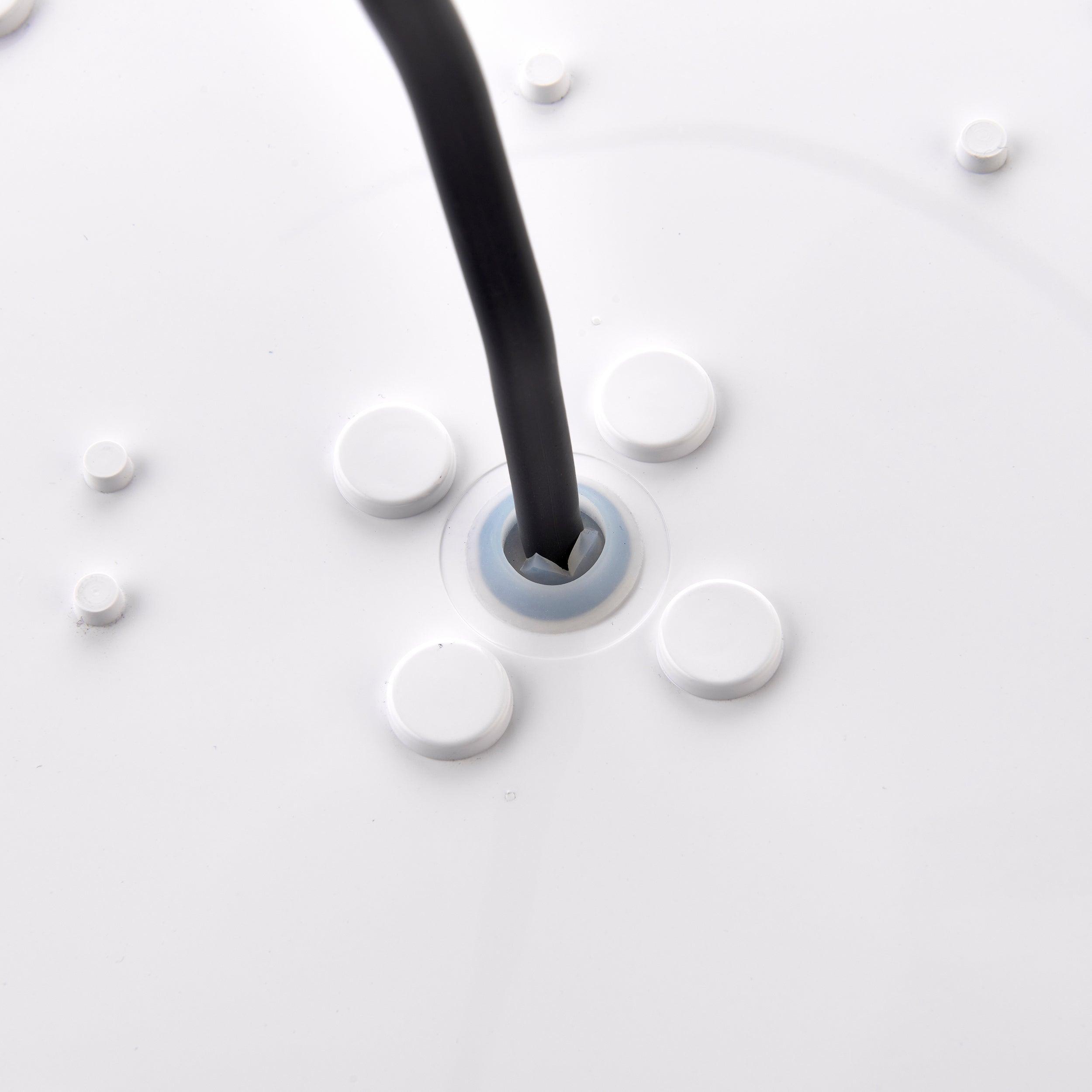 saxby heropro corridor bulkhead light ip65 18w cct by saxby lighting, close up image 42