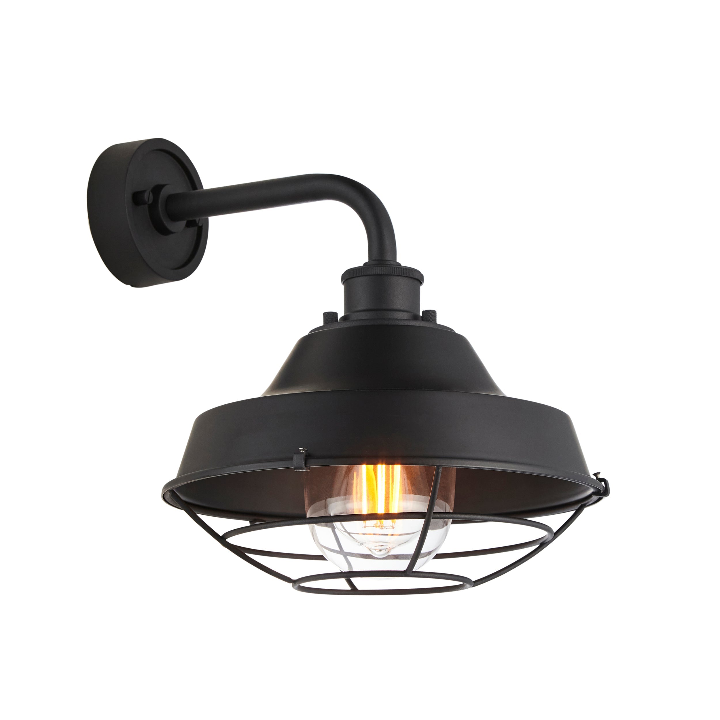 Lloyd Black Outdoor Wall Light - IP44 95888 by Endon Lighting