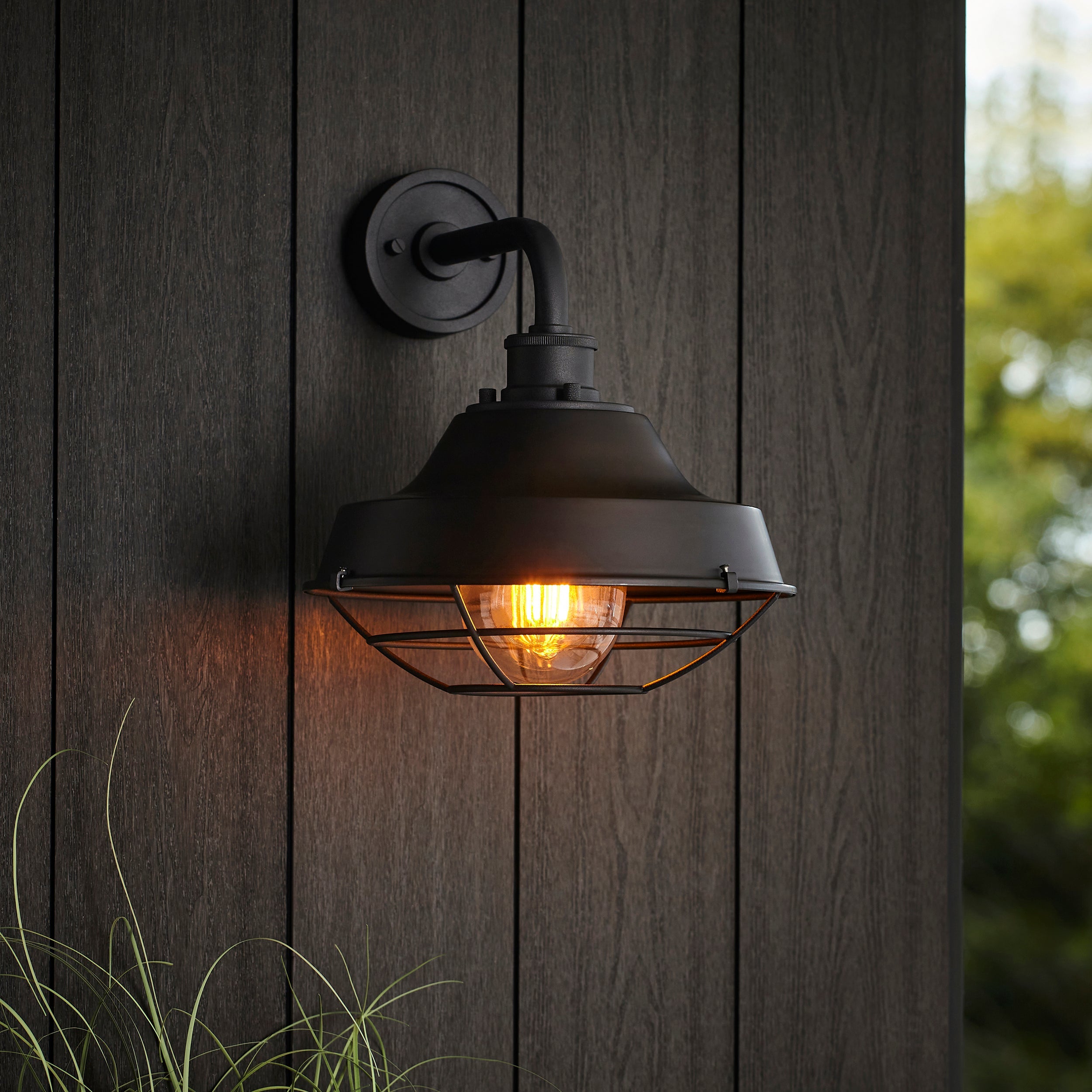 Lloyd Black Outdoor Wall Light - IP44