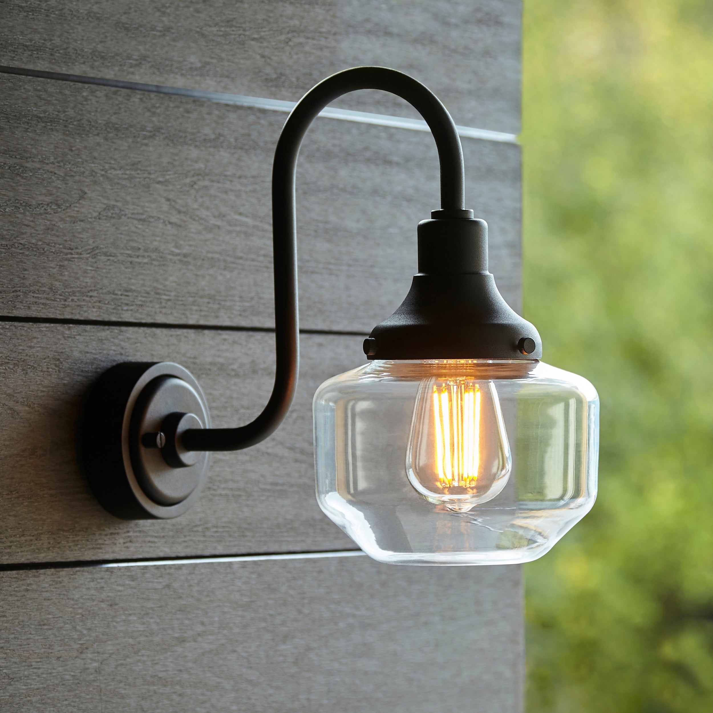 Schoolhouse Black Outdoor Wall Light