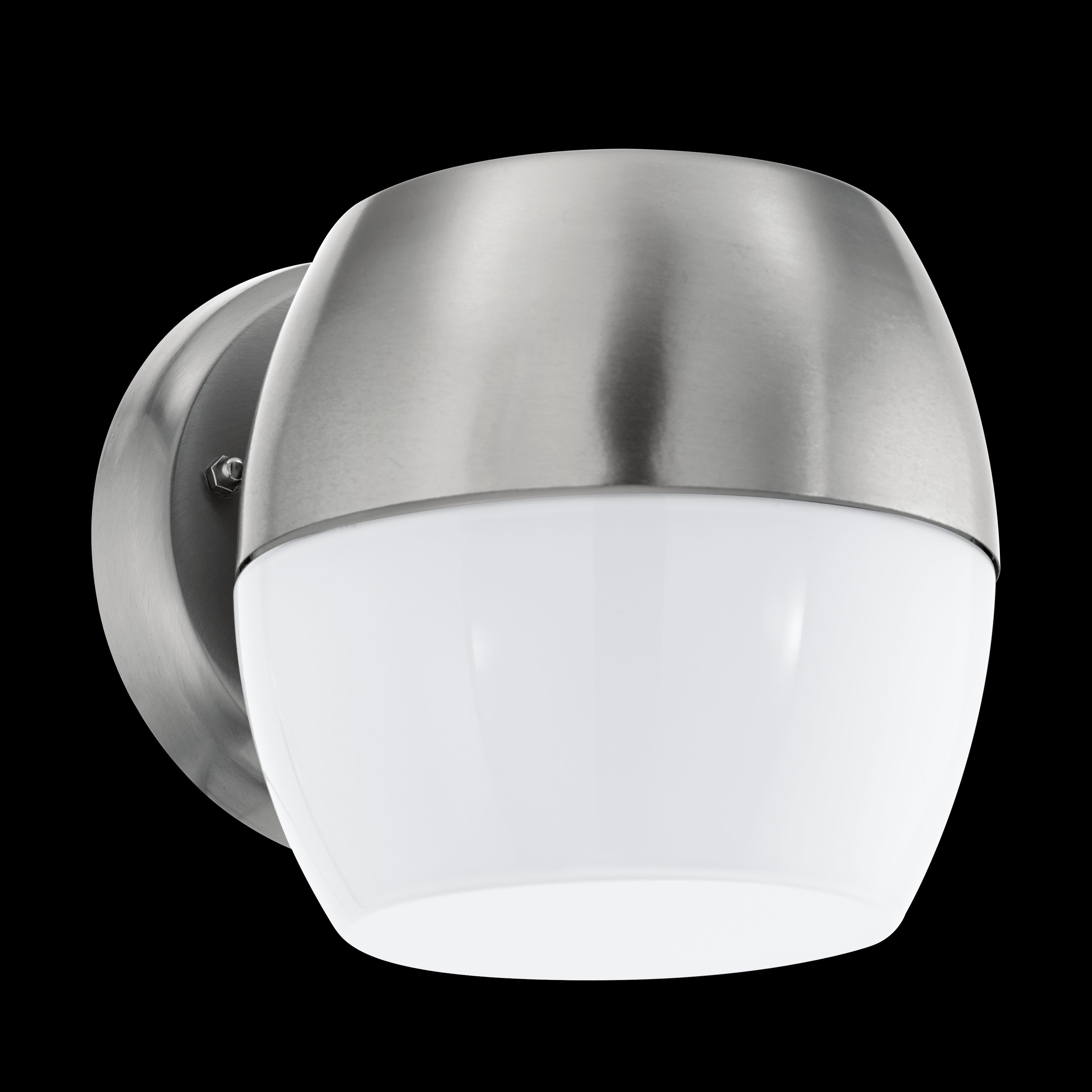 eglo oncala ip44 stainless steel outdoor led wall light living room image